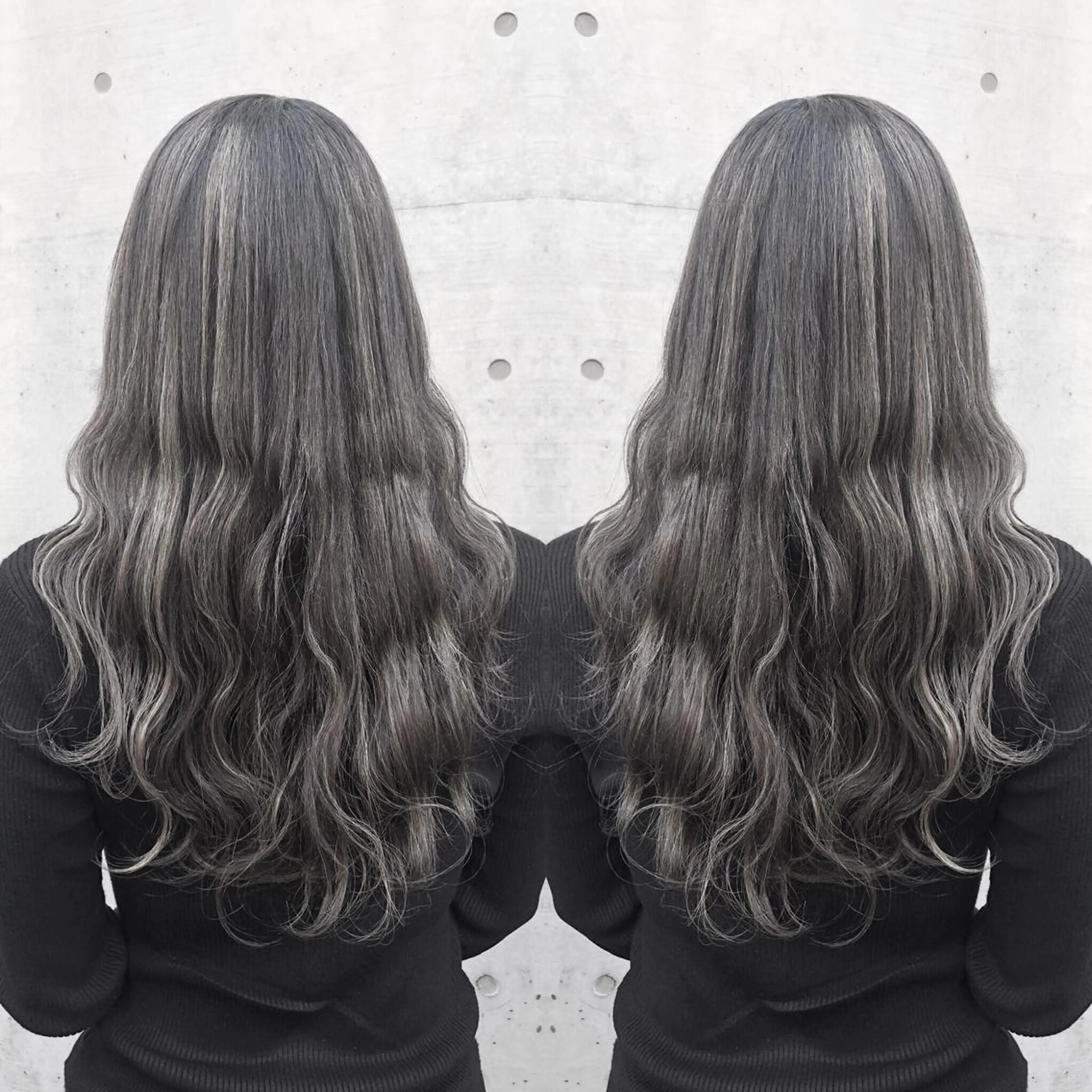 ロング カラー パーマ ヘアアレンジ ハイライトカラー ハイライト ALLY（アリー）所属・ミニモお気に入り数 No.1宍戸雄弥のヘアスタイル