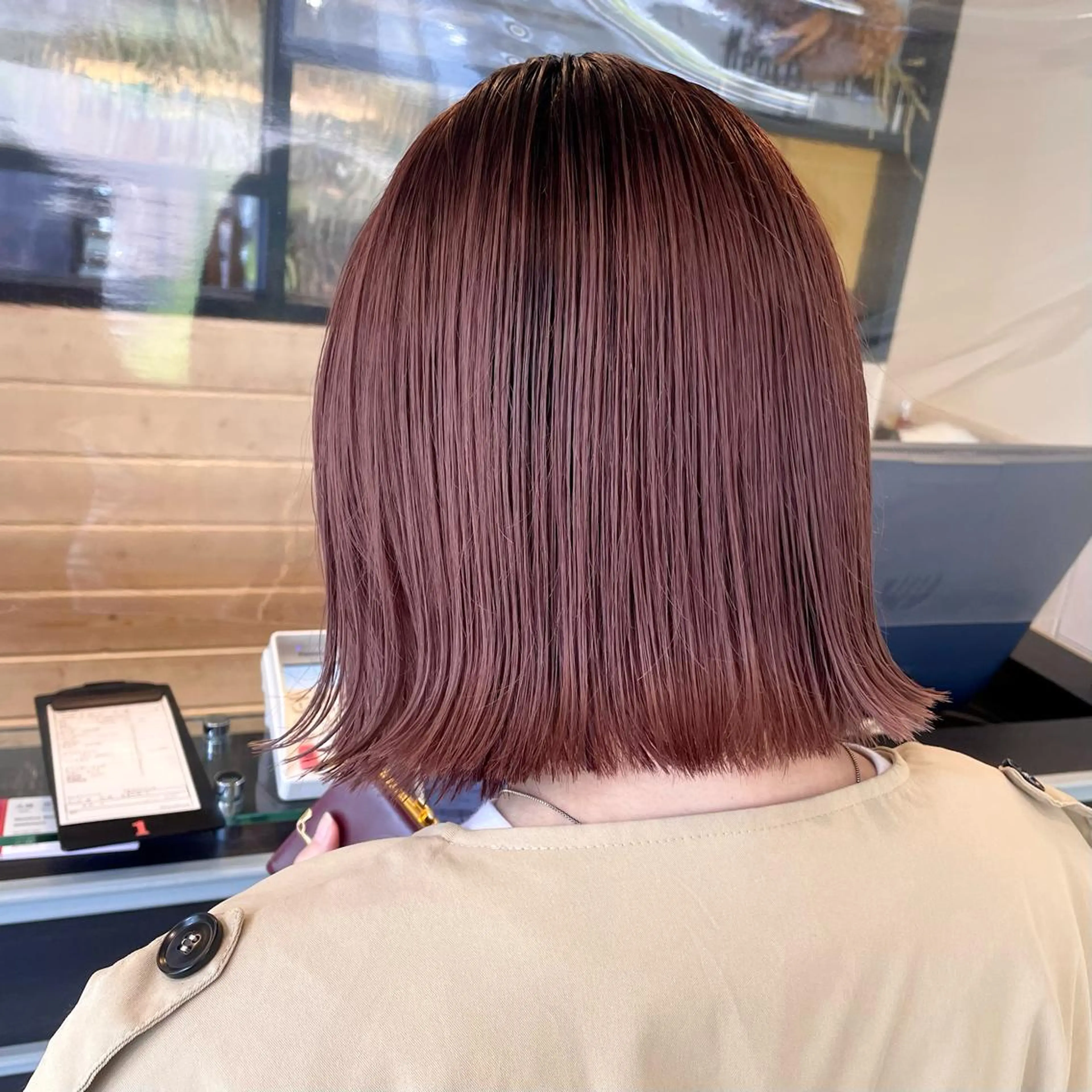 ミディアム カラー スナコザワ レナのヘアスタイル