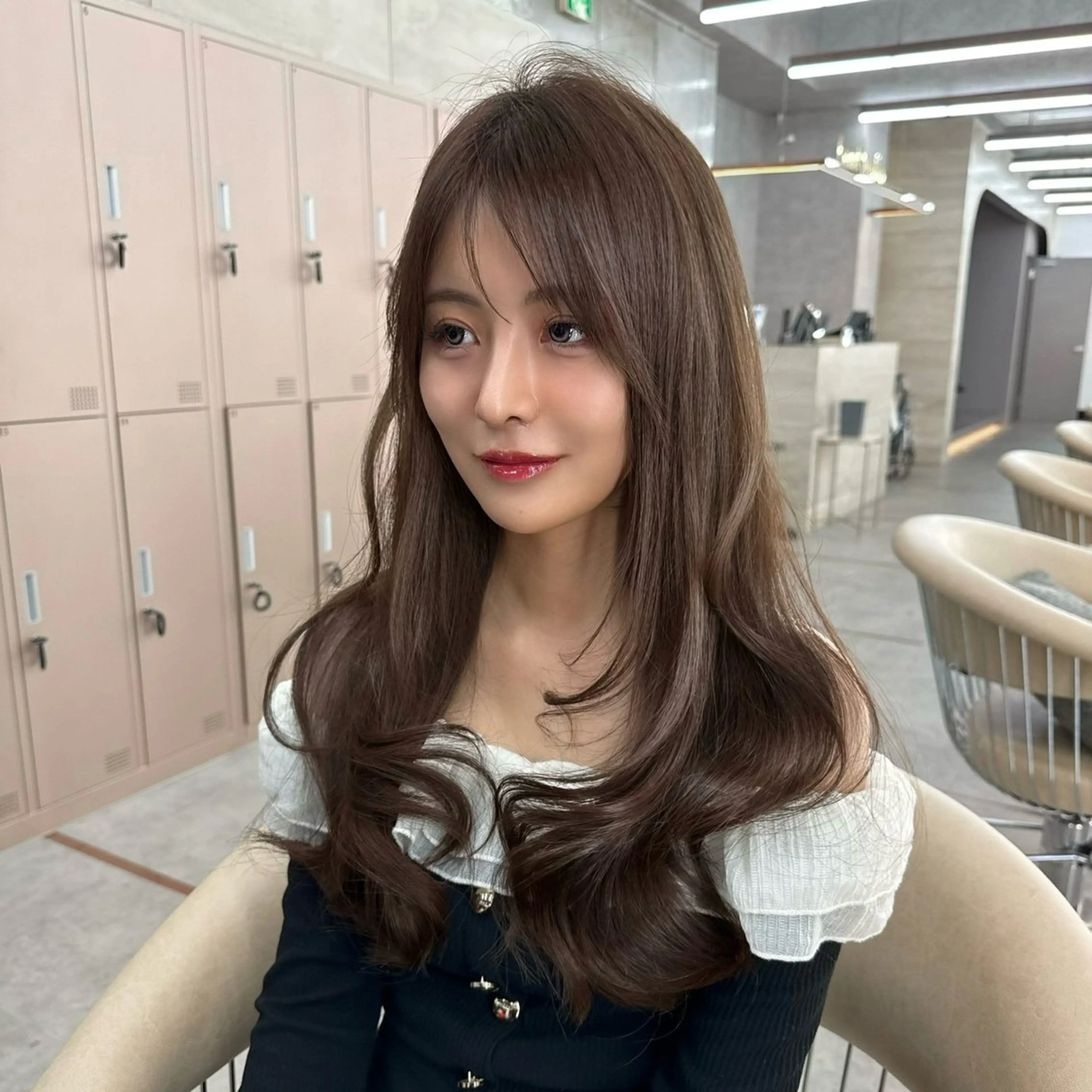 ロング カラー 垢抜けトレンド レイヤー🩵廣戸楓のヘアスタイル