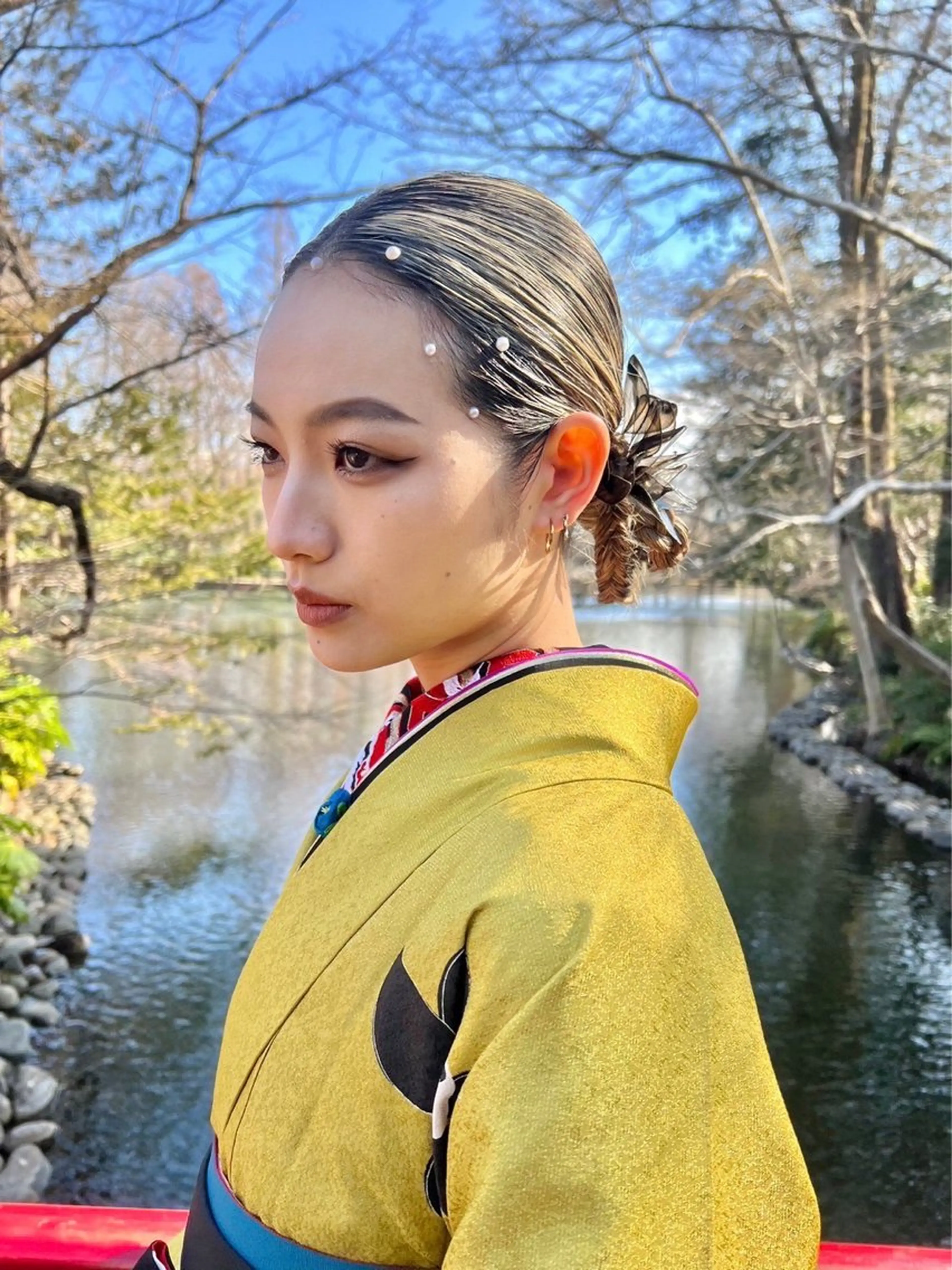 ヘアアレンジ 💖デザインカラー/ タダ ハナカ💖のヘアスタイル