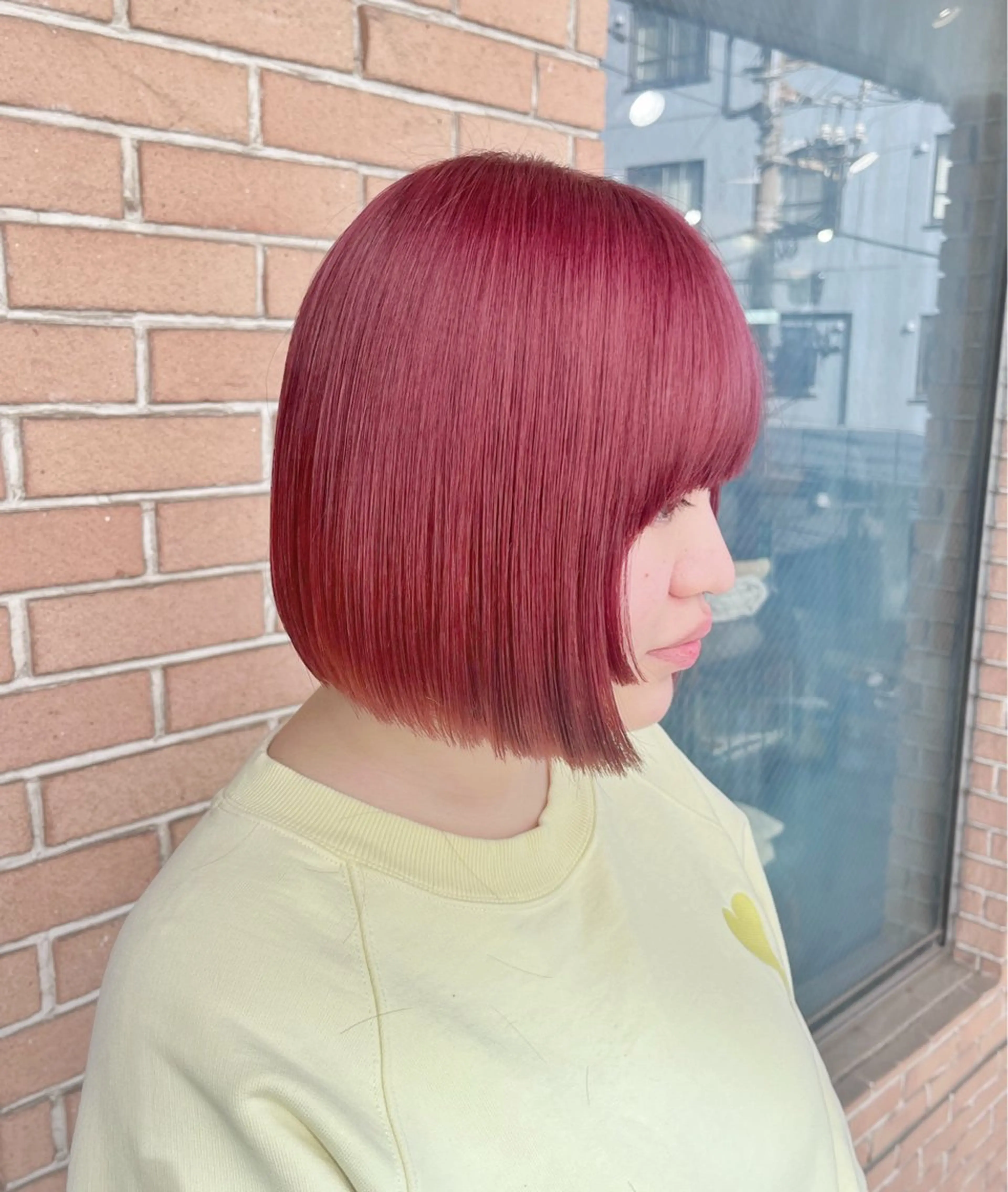 ショート カラー ヘアアレンジ 似合わせカット カット ヘアカラー トリートメント ヘアセット ピンクカラー🩷 ヘアセットＮＯ.1のヘアスタイル
