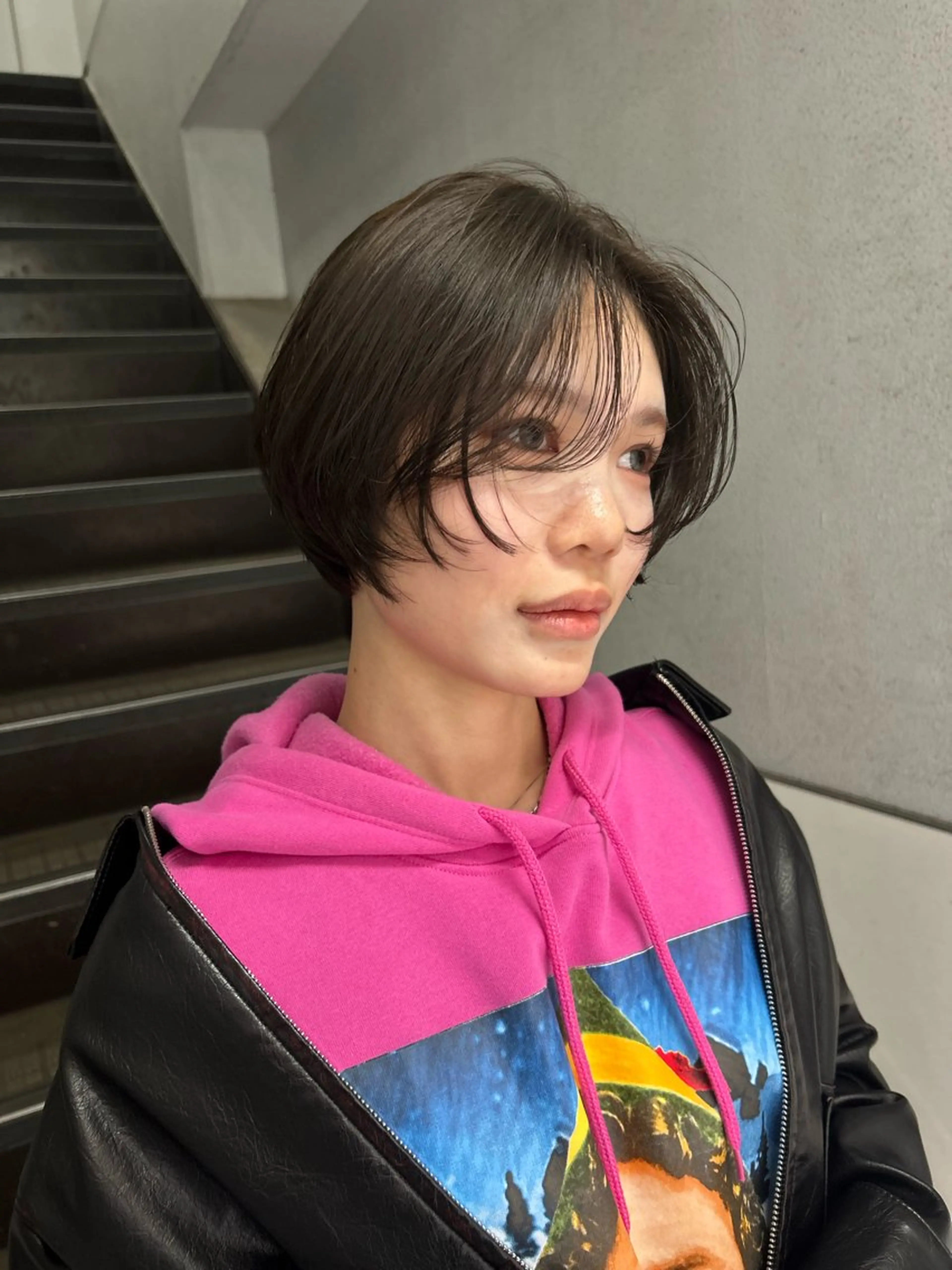 ショート カット ヘアカラー Sora/レイヤー/ 似合わせカラー🤎のヘアスタイル