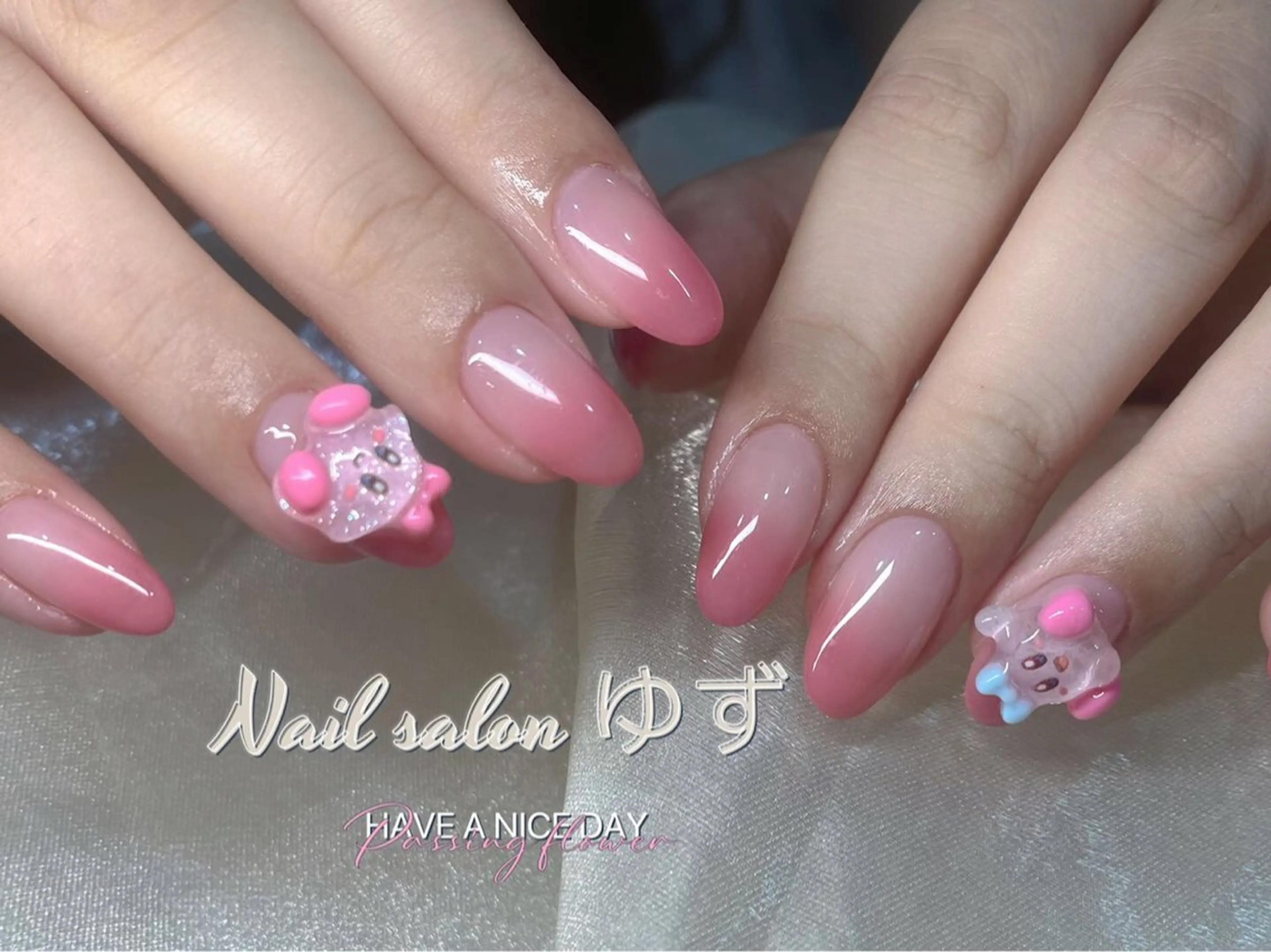 ネイル 長さ出し フットネイル フレンチネイル ジェルネイル 韓国ネイル ゆず Nail Salonのネイルデザイン
