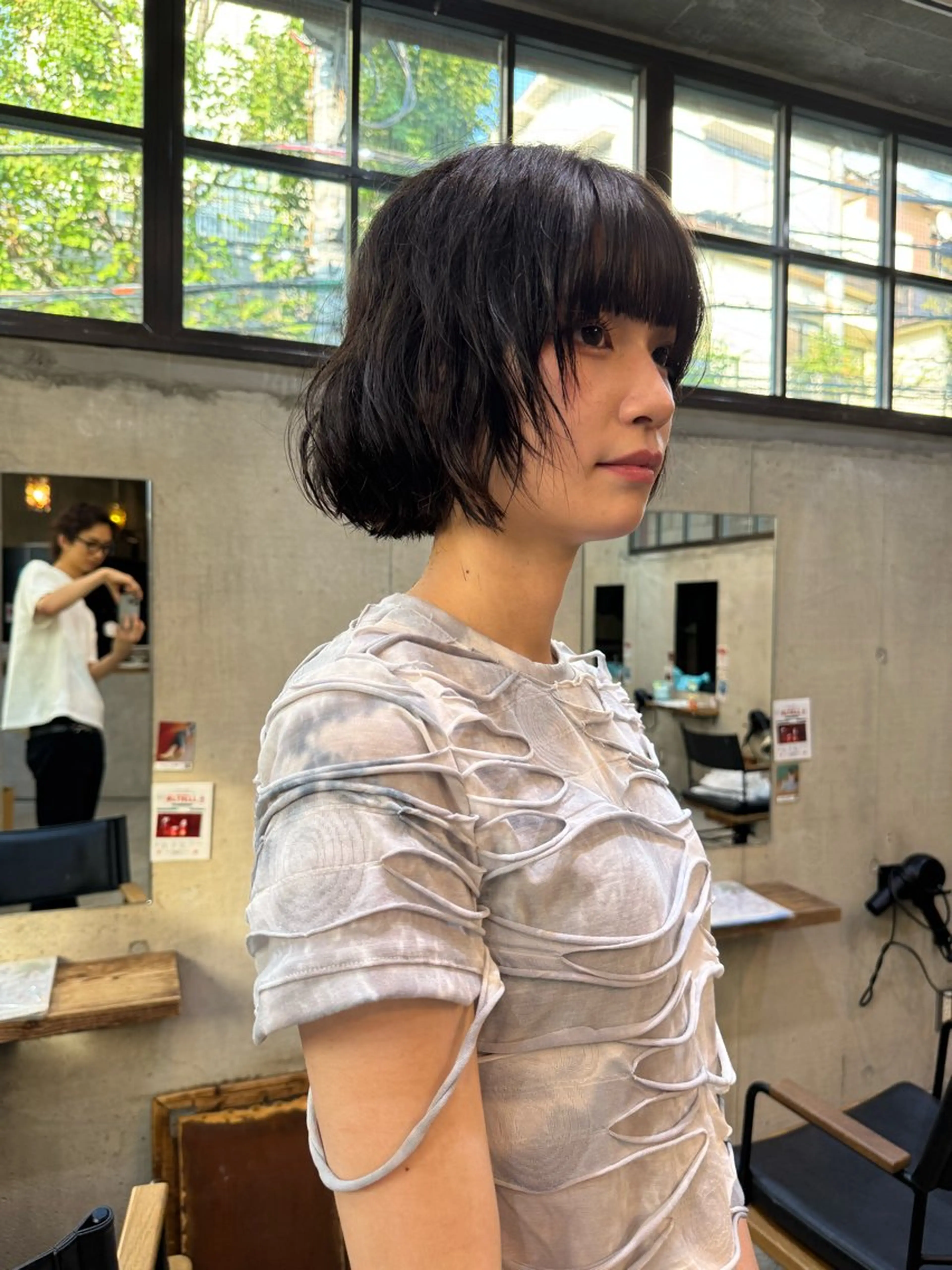 ショート ボブ カット パーマ パーマ/パーマ落とし /メンズカット/ヒロのヘアスタイル
