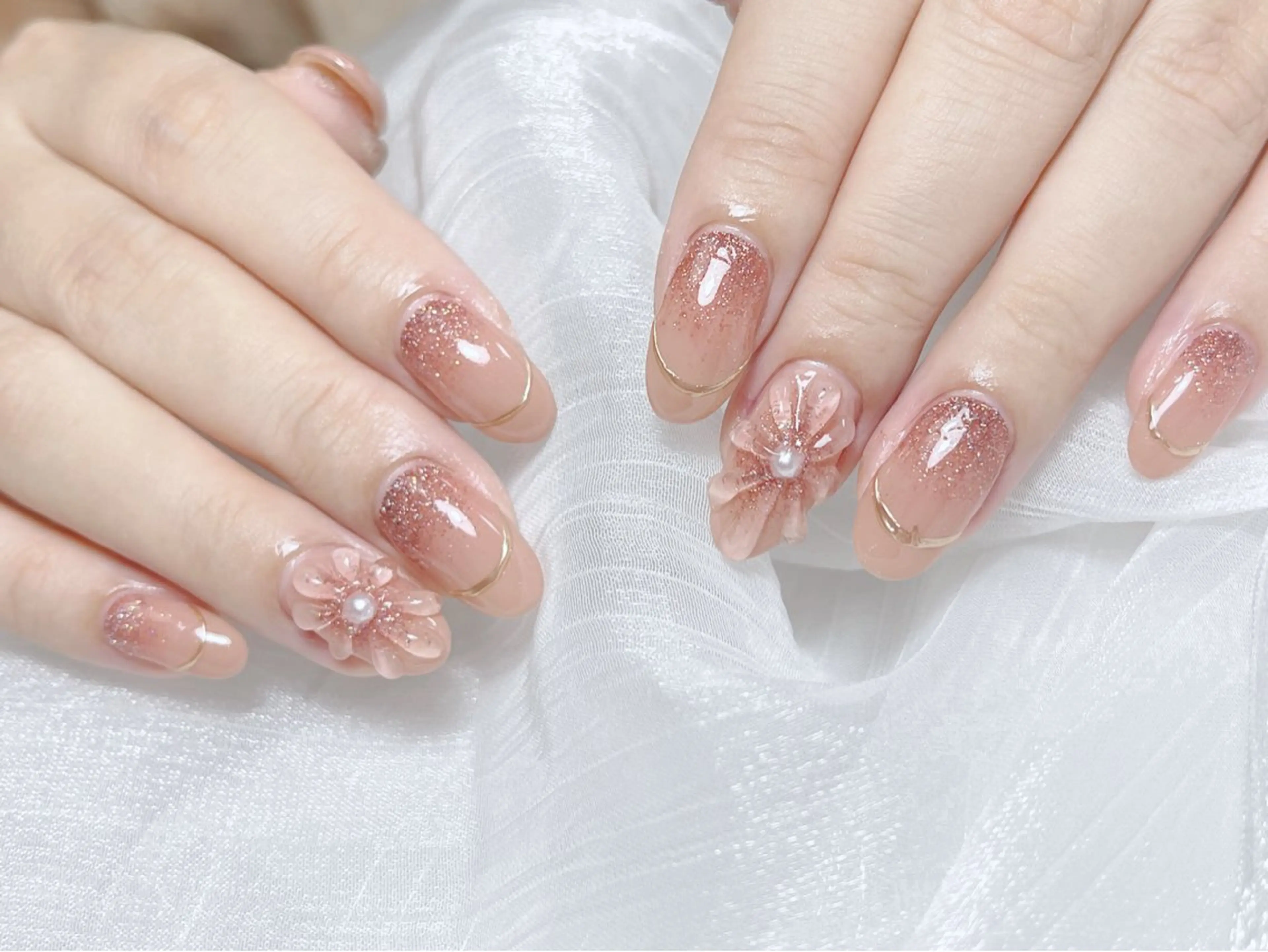 ネイル ハンドネイル 🎀ネイルサロン エクラYUI🎀のネイルデザイン