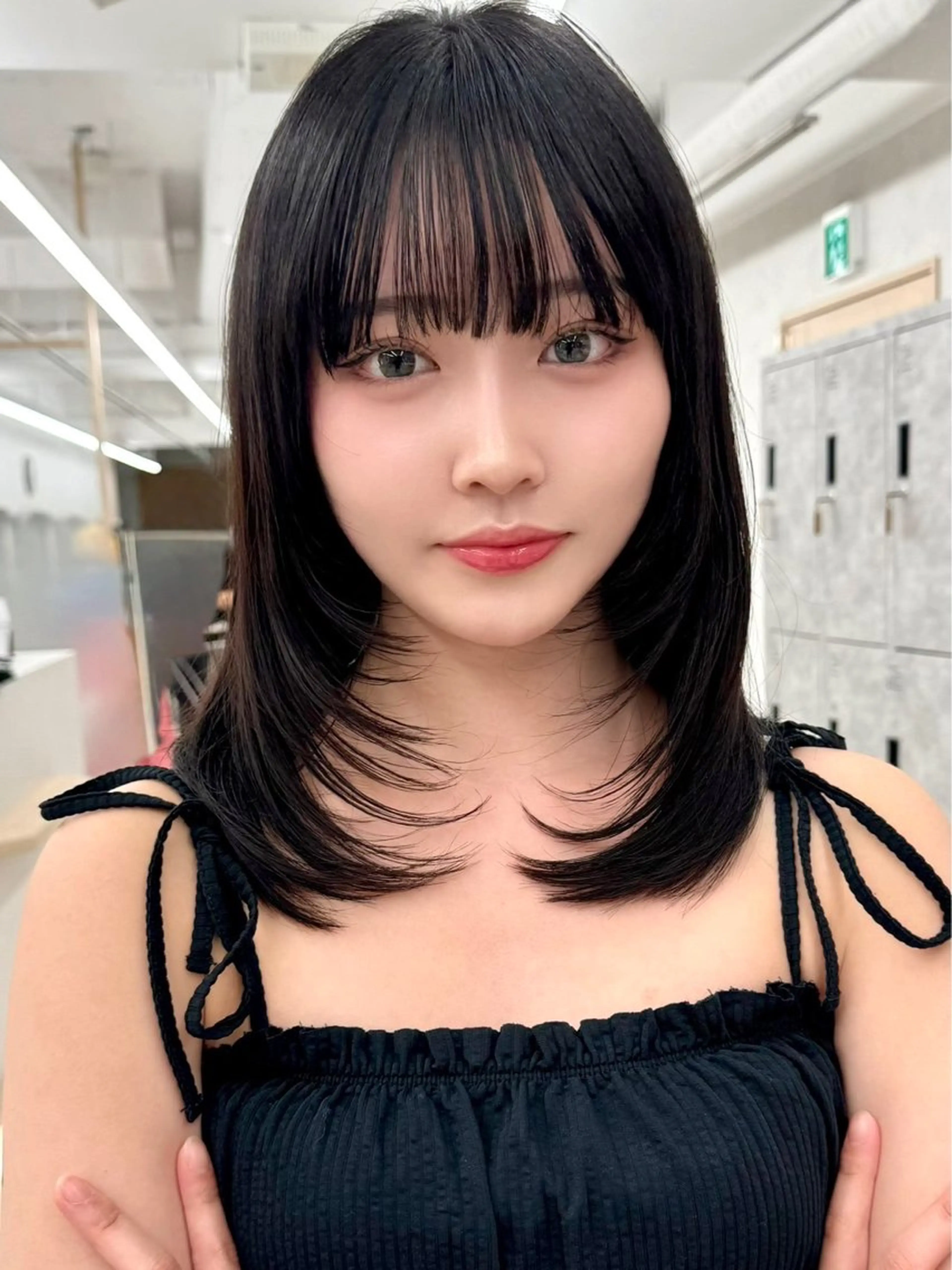 セミロング カラー ブラウンカラー 透明感カラー くびれヘア くびれレイヤー レイヤーカット カット ヘアカラー トリートメント レイヤー×透明感 🇰🇷鈴木啓太のヘアスタイル