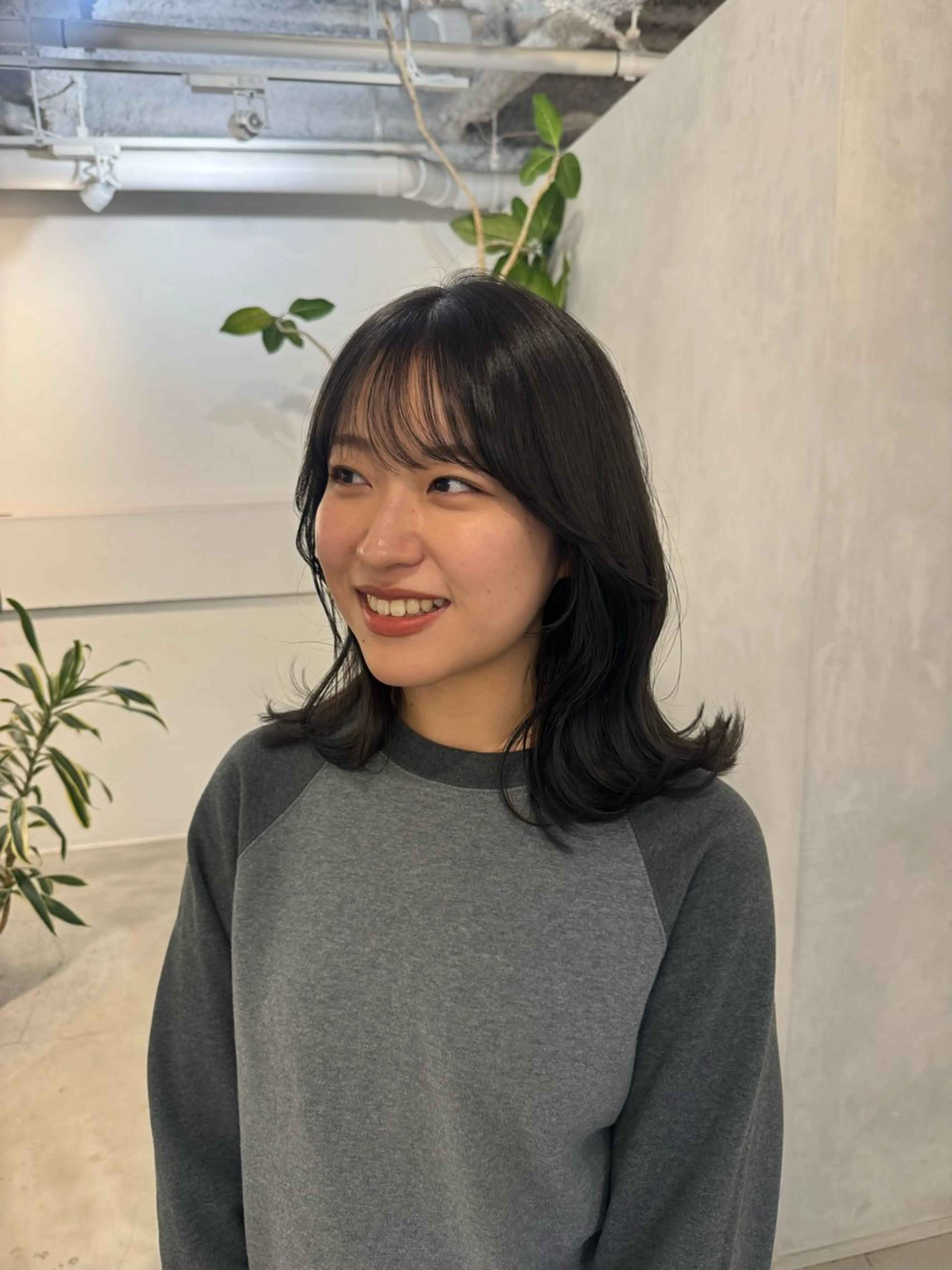 セミロング 顔周りcut・ご相談 ＝新宿しずく🇰🇷のヘアスタイル