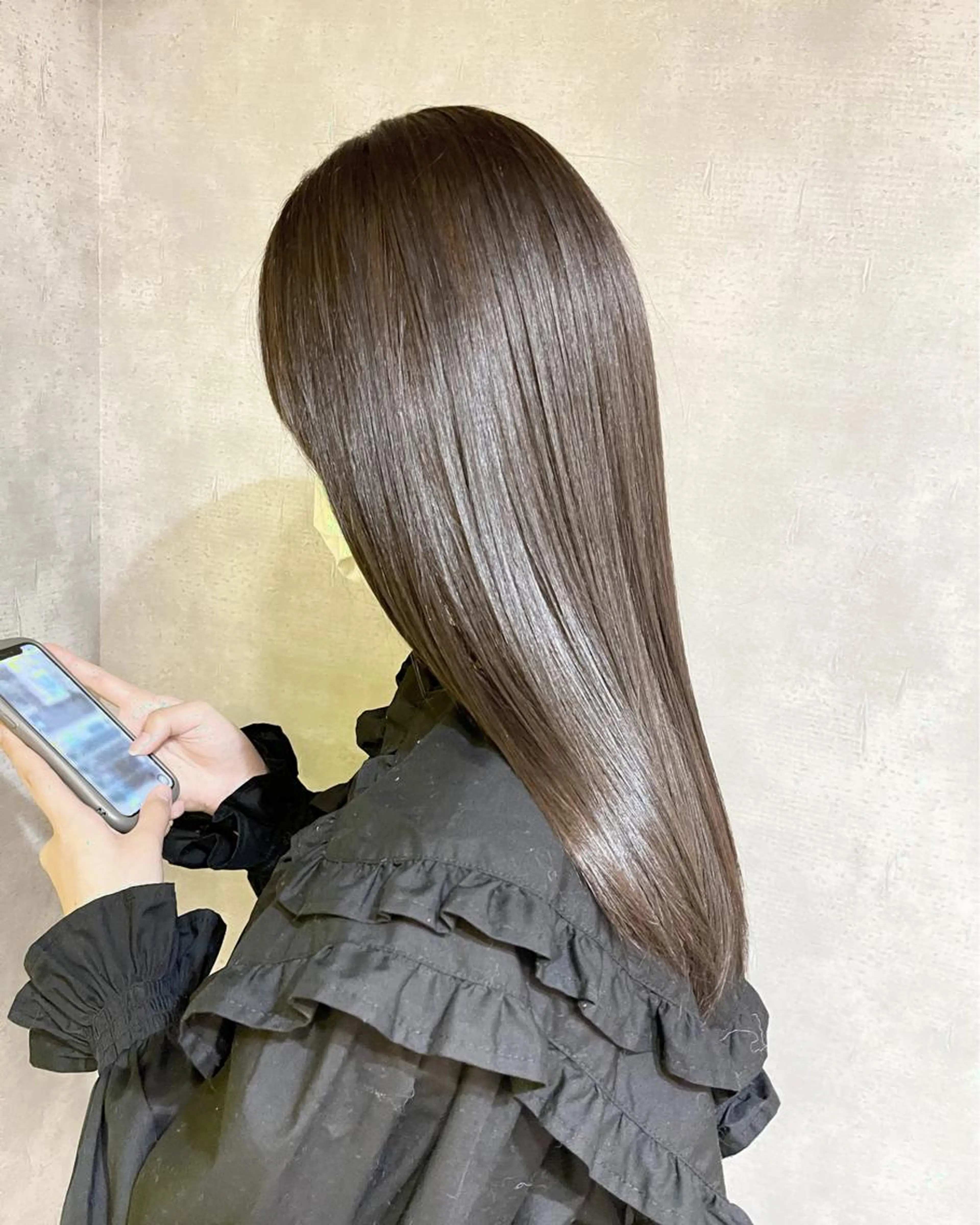 カット＋縮毛矯正（トリートメント込み）の写真