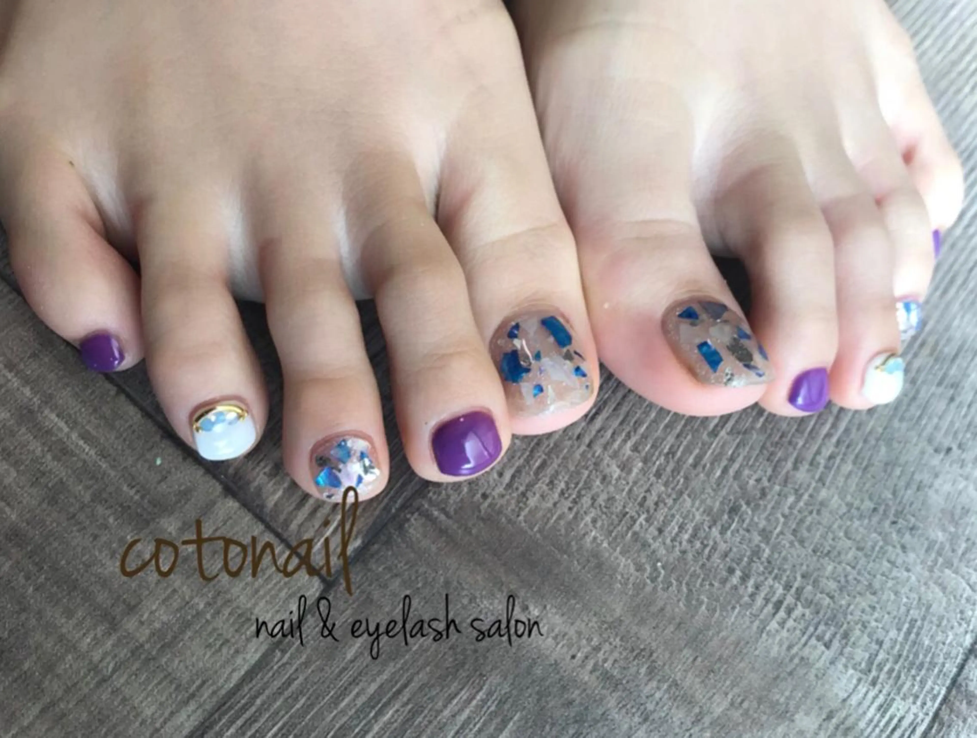 ショート ネイル アートネイル フットネイル ツメトマツゲ .のネイルデザイン