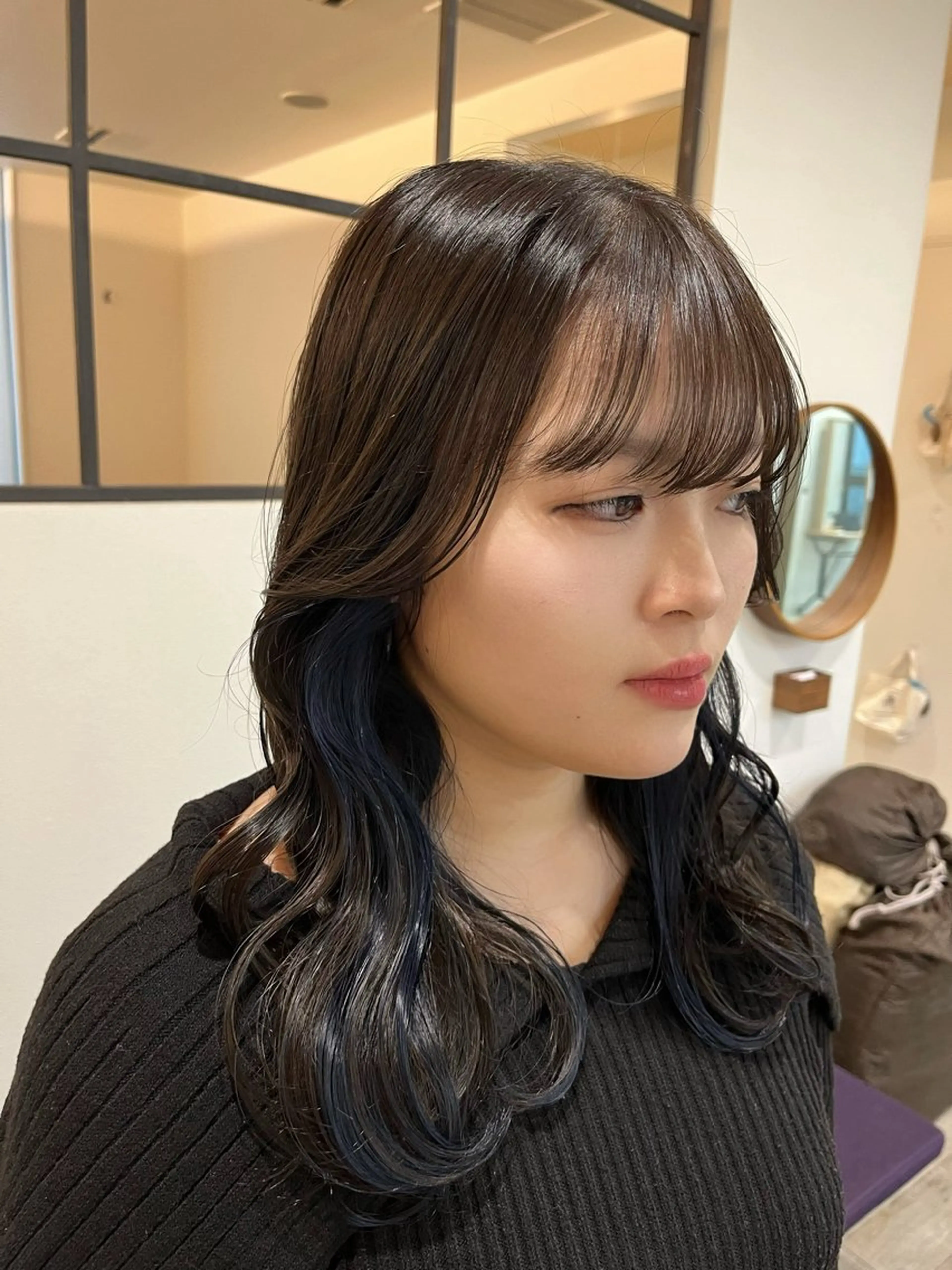 ミディアム カラー ヘアカラー Kiitos by Garland　吉祥寺所属・ショート/ボブ/透明 感カラー/高橋あみのヘアスタイル