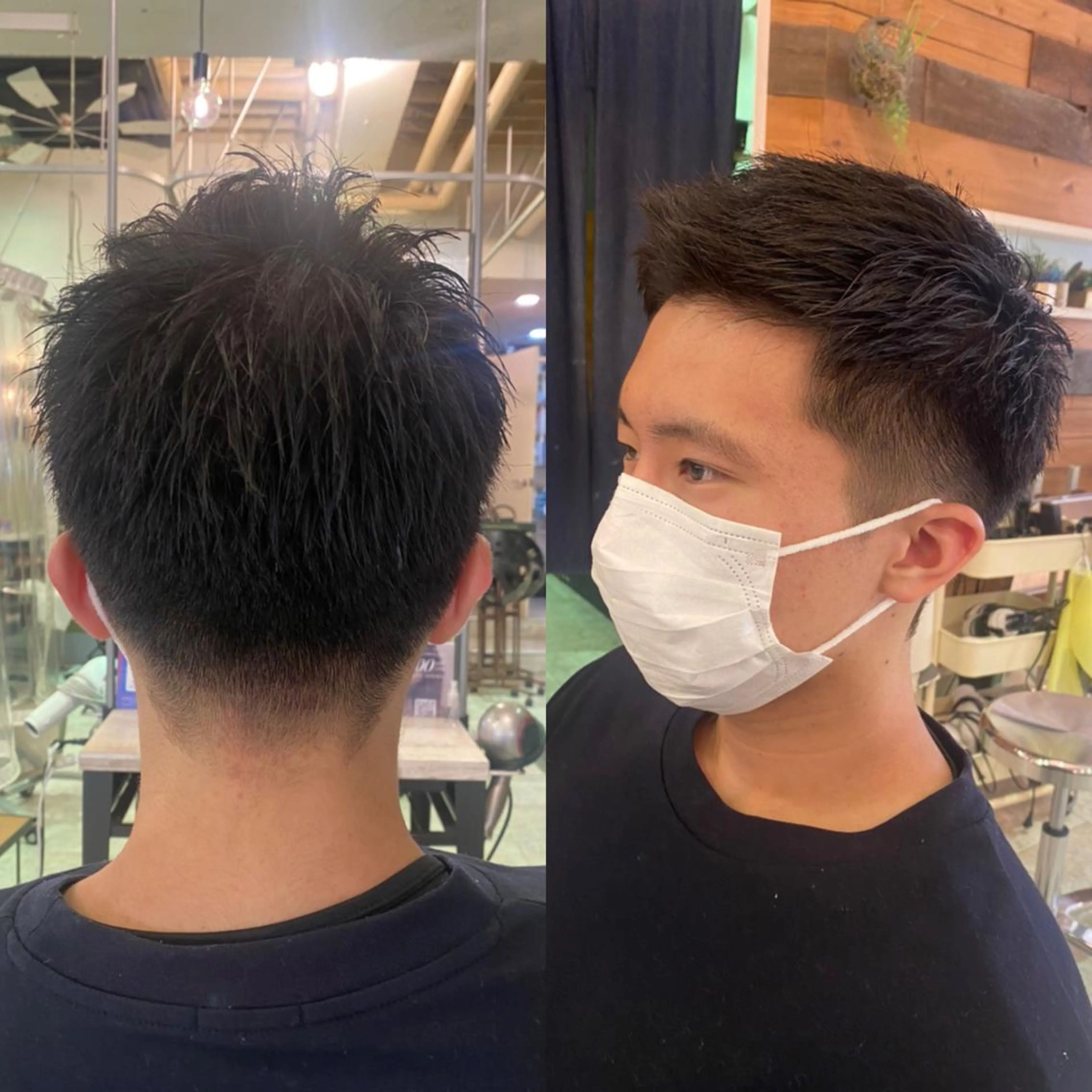メンズカット+リタッチカラー+頭皮クレンジング+アロママッサージ付きの写真