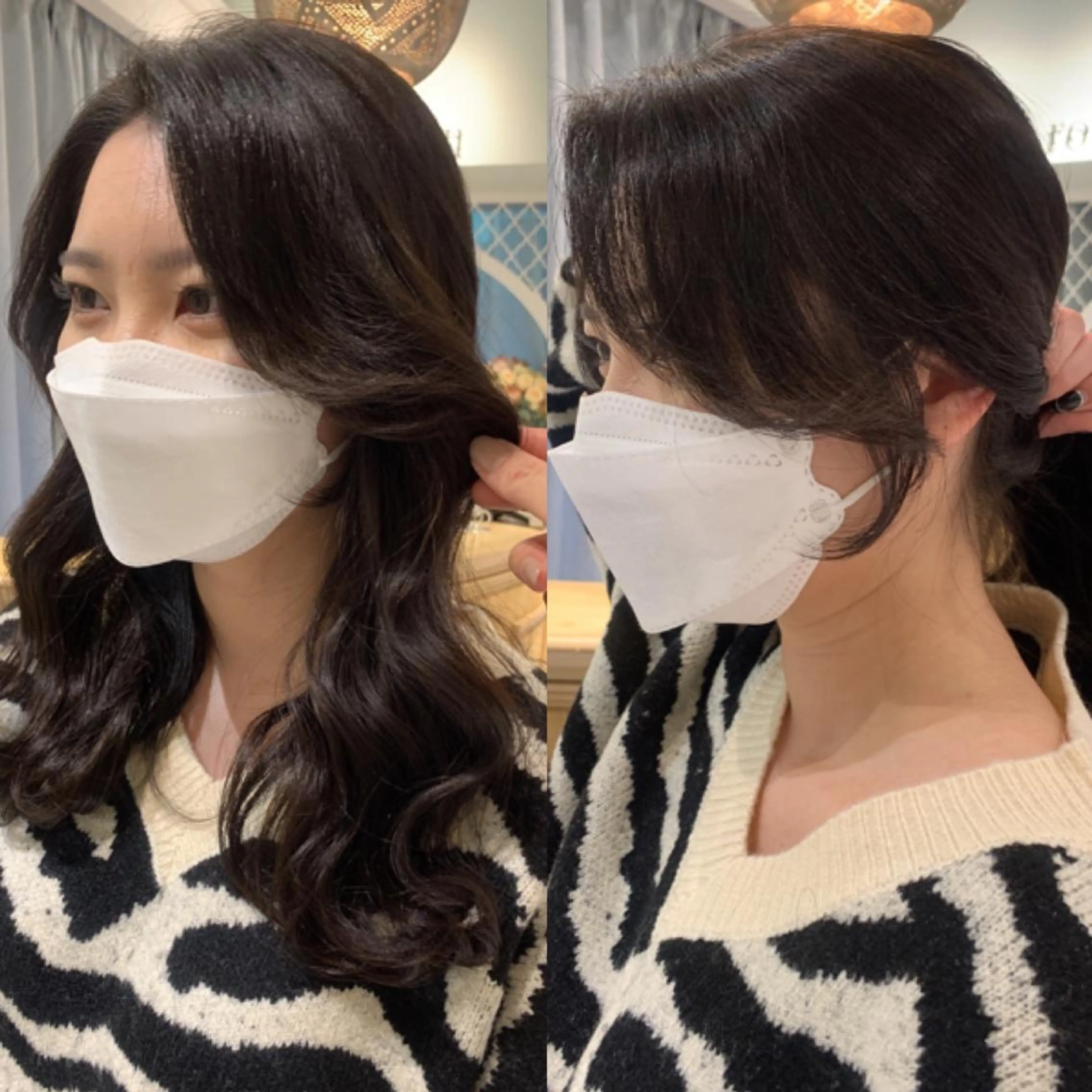 ロング カラー エギョモリ 韓国風ヘア カット ヘアカラー トリートメント 韓国ヘア特化型美容師 カワノマイ🇰🇷のヘアスタイル