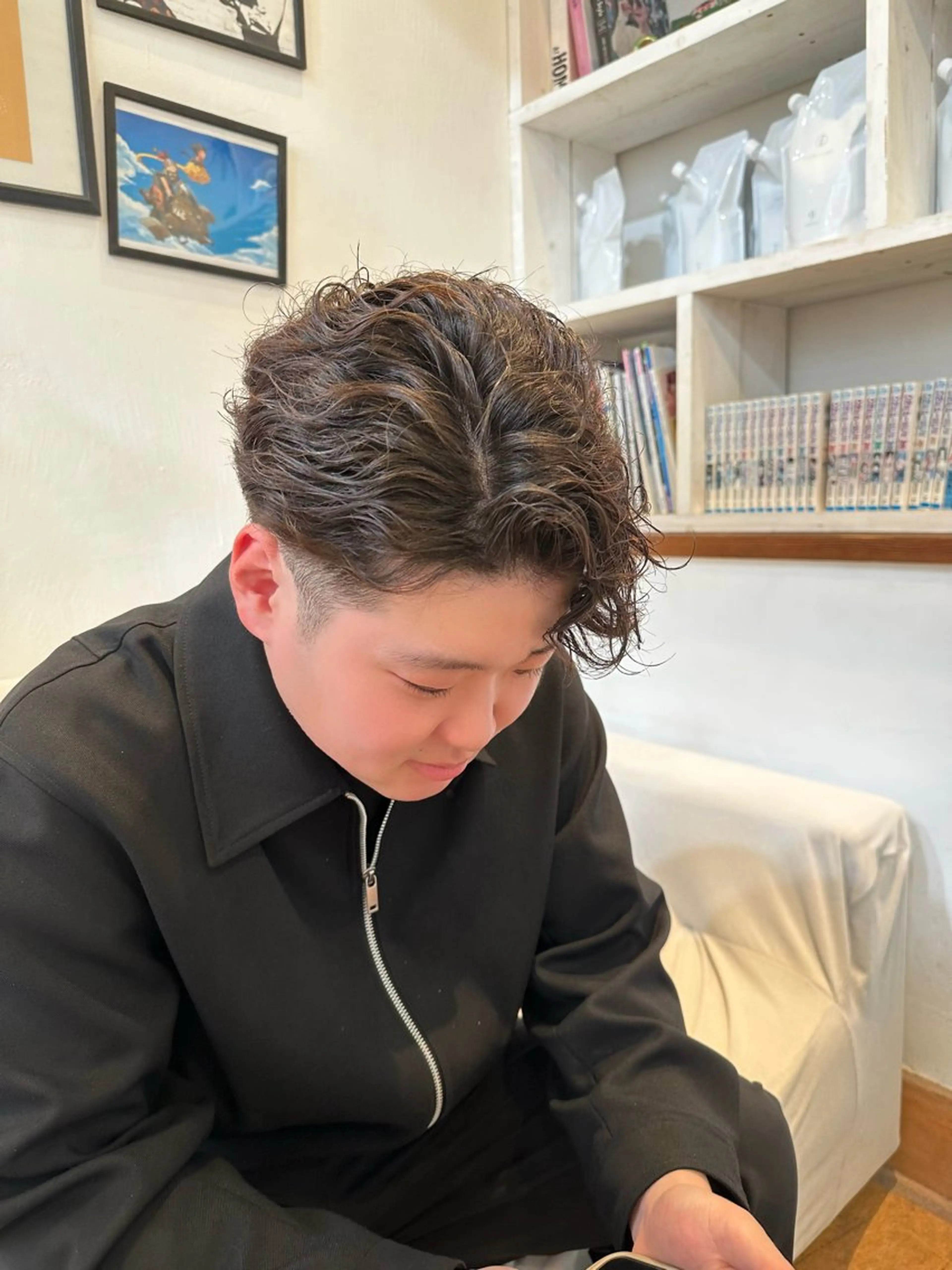 ショート メンズ メンズパーマ カット パーマ KAKERU/ボブ/ ショート/パーマ🌱のヘアスタイル