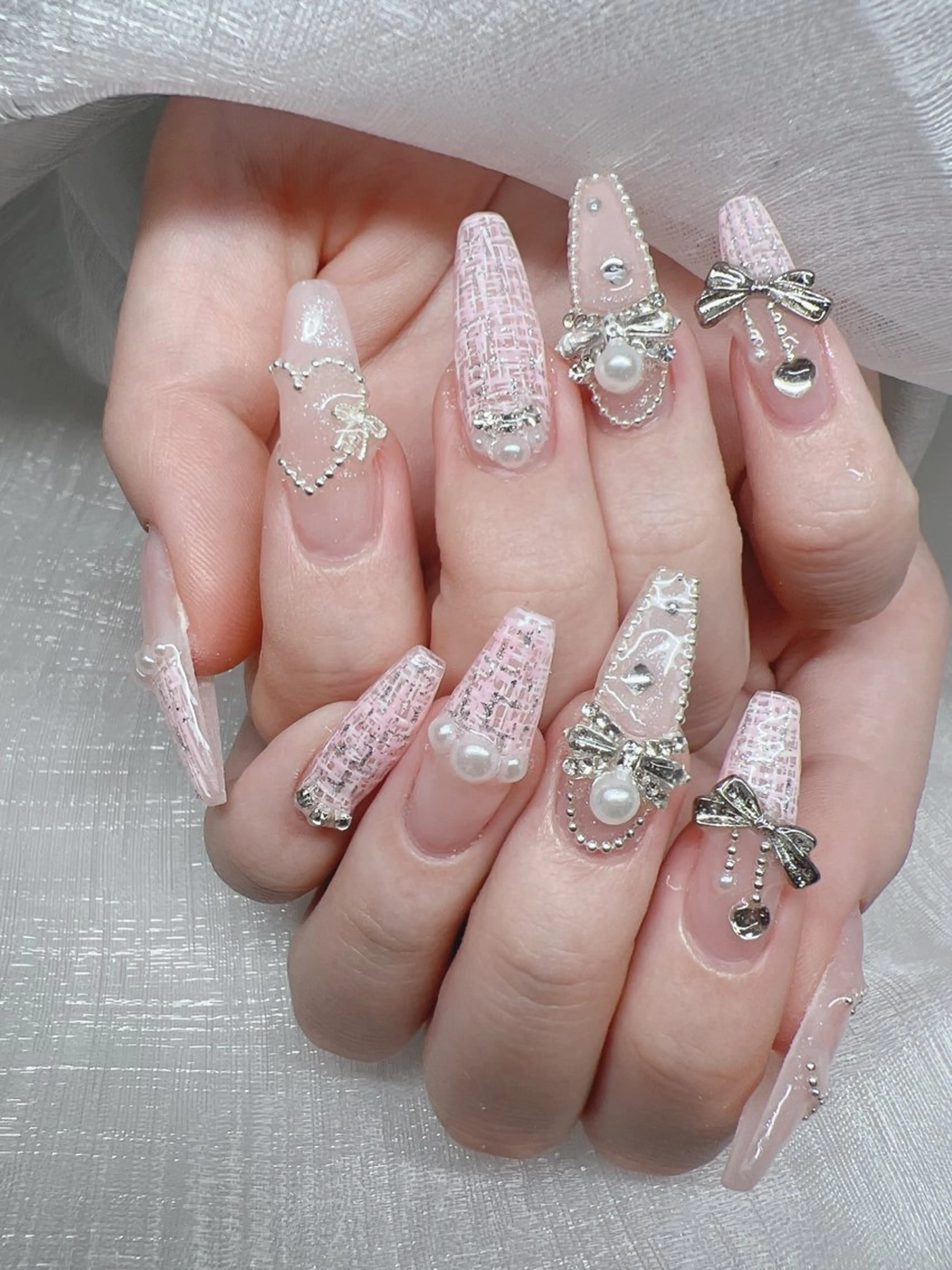 ネイル ハンドネイル Lee Nails チップ長さだし専門店のネイルデザイン
