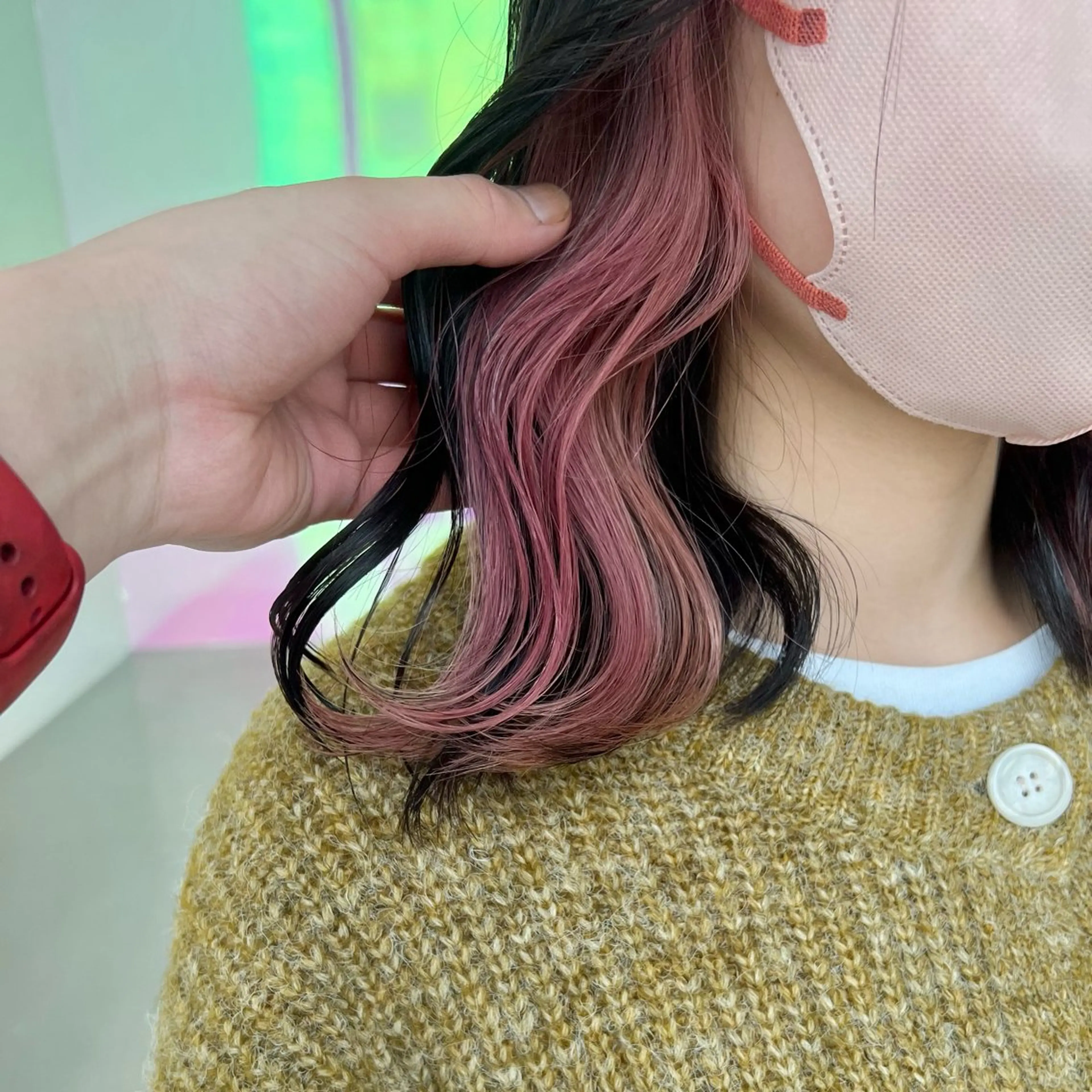 ミディアム カラー ヘアカラー トリートメント ヘッドスパ ヘアセット 韓国スタイル🇰🇷 トレンドレイヤー🪡のヘアスタイル