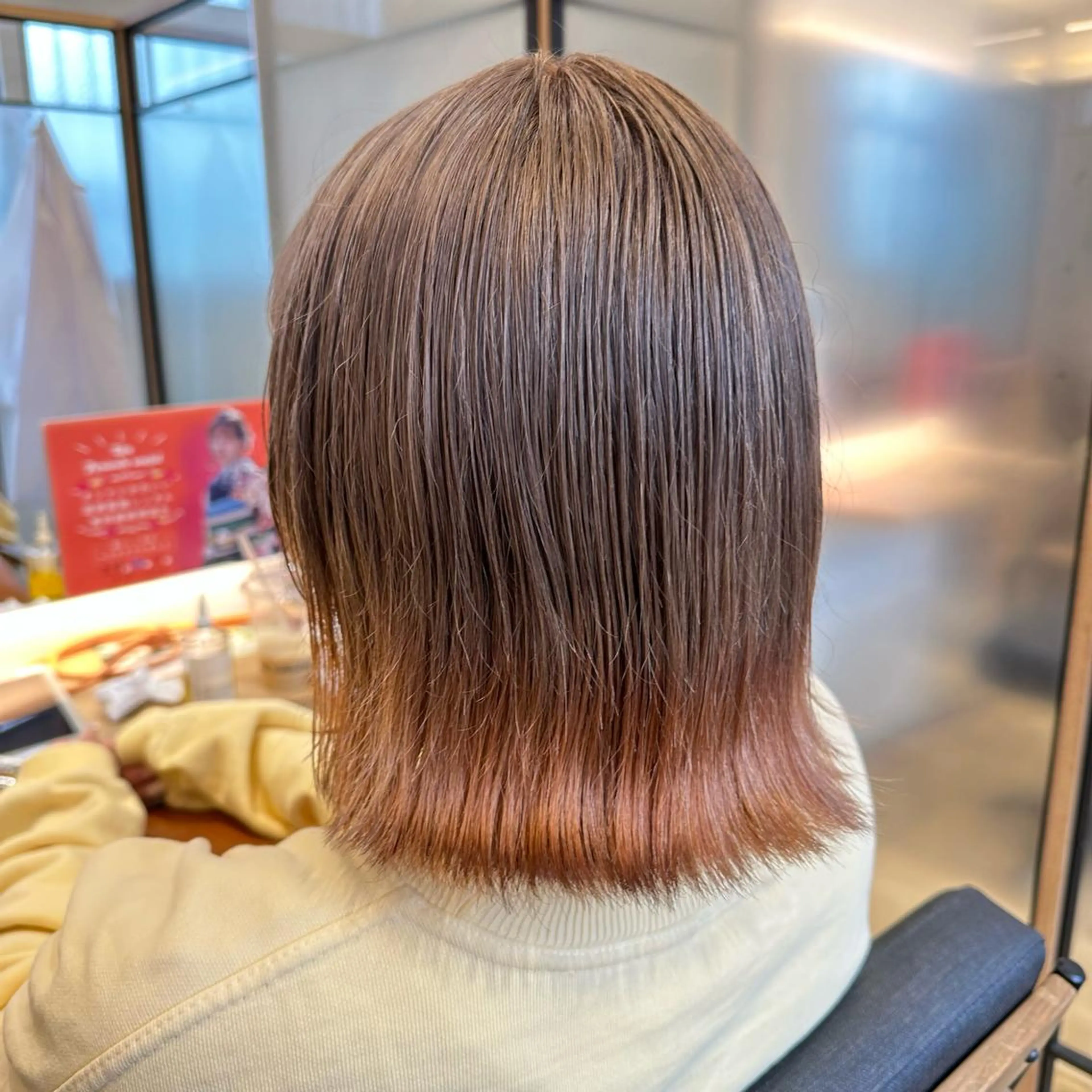 カラー オレンジ ヘアカラー トリートメント Nao 【EIGHT札幌】のヘアスタイル