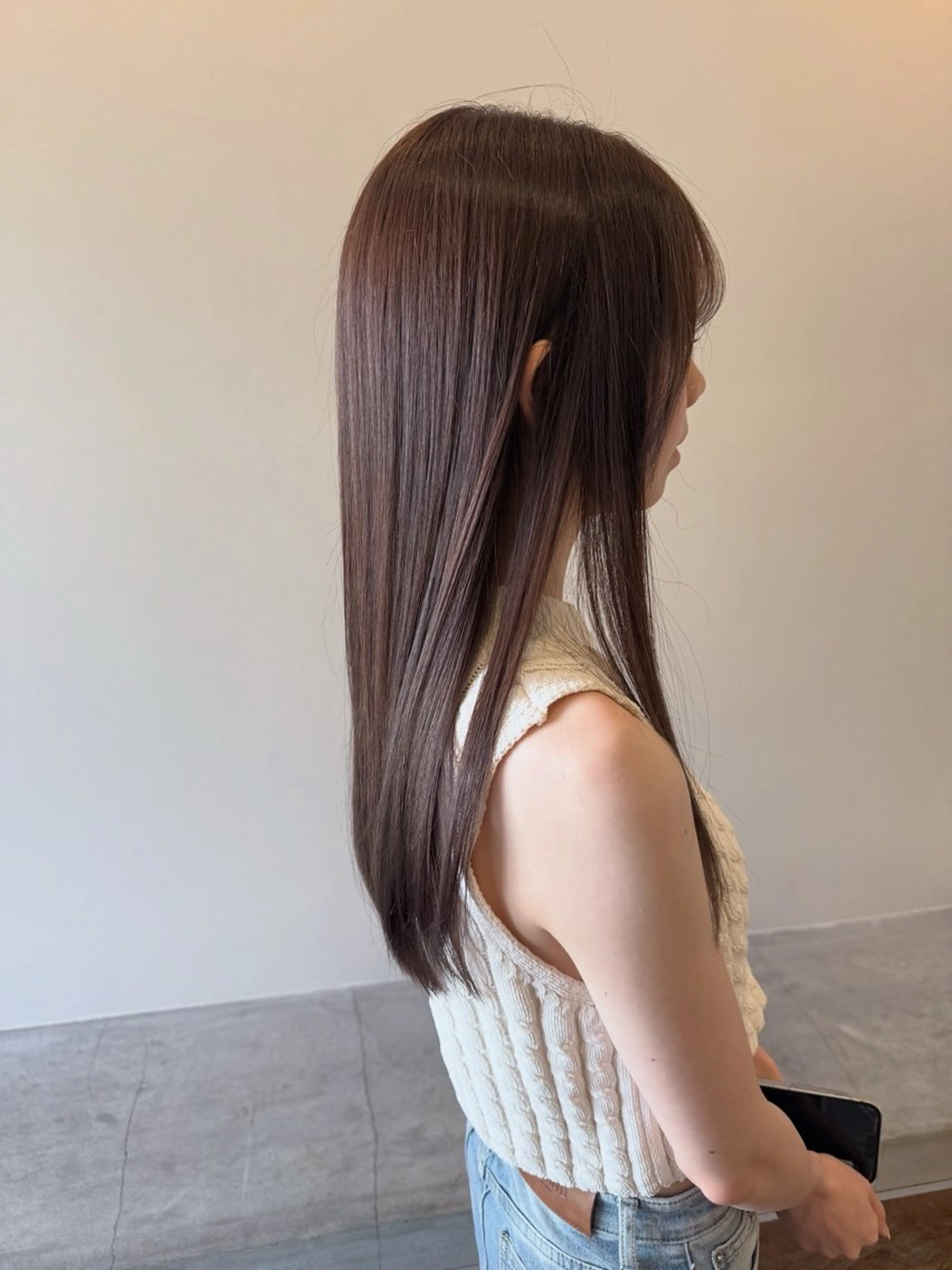 ロング カラー トリートメント カット トリートメント U too e’s 鎌倉🌿堀岡千紘のヘアスタイル