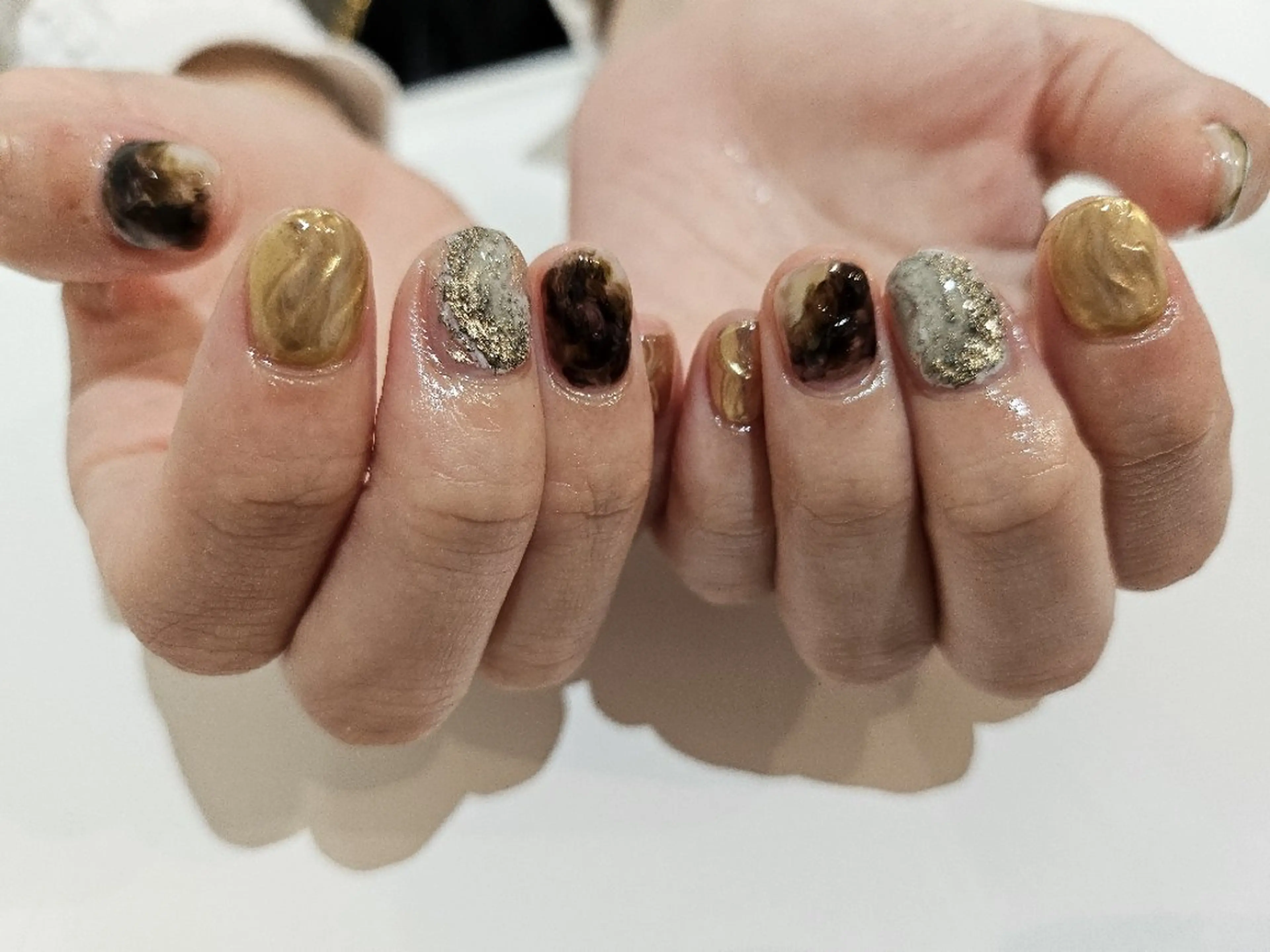 ネイル ジェルネイル 持ち込み ニュアンスネイル パラジェル ハンドネイル . kazuのネイルデザイン
