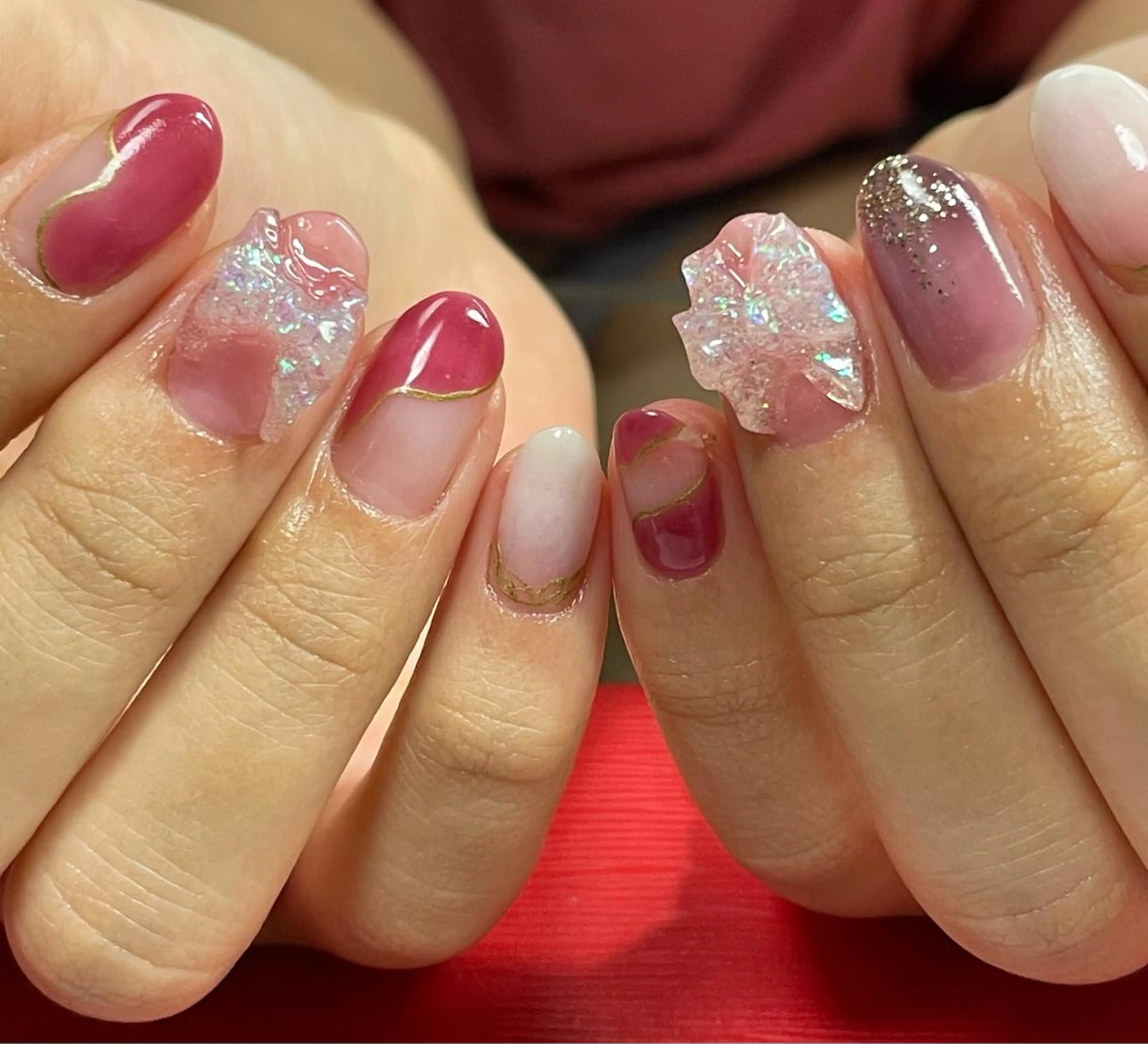 ネイル リボン Chérinail 爪のお手入れのネイルデザイン