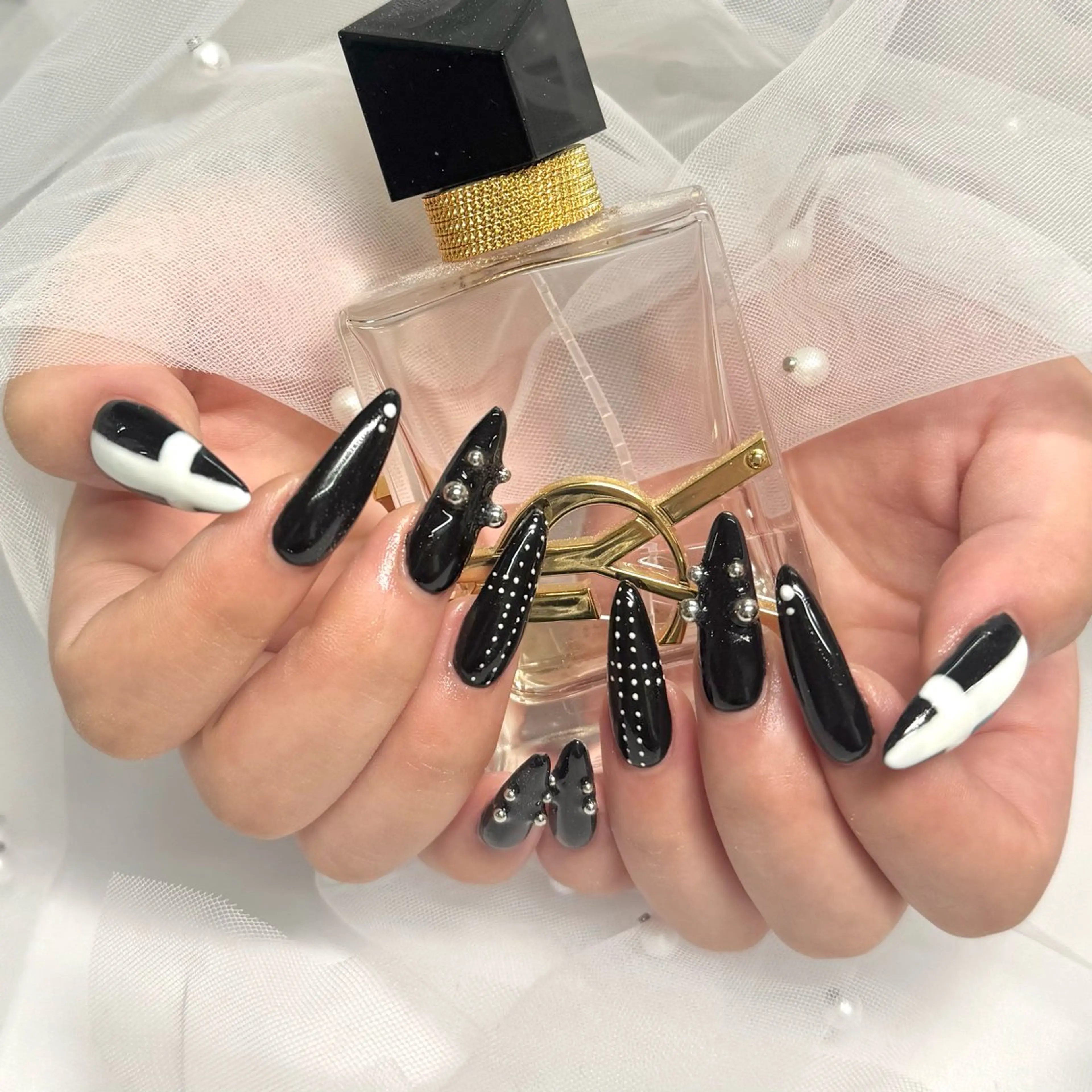 ネイル ロングネイル 持ち込み ハンドネイル 🫧Rio🫧ネイル /渋谷🫧のネイルデザイン