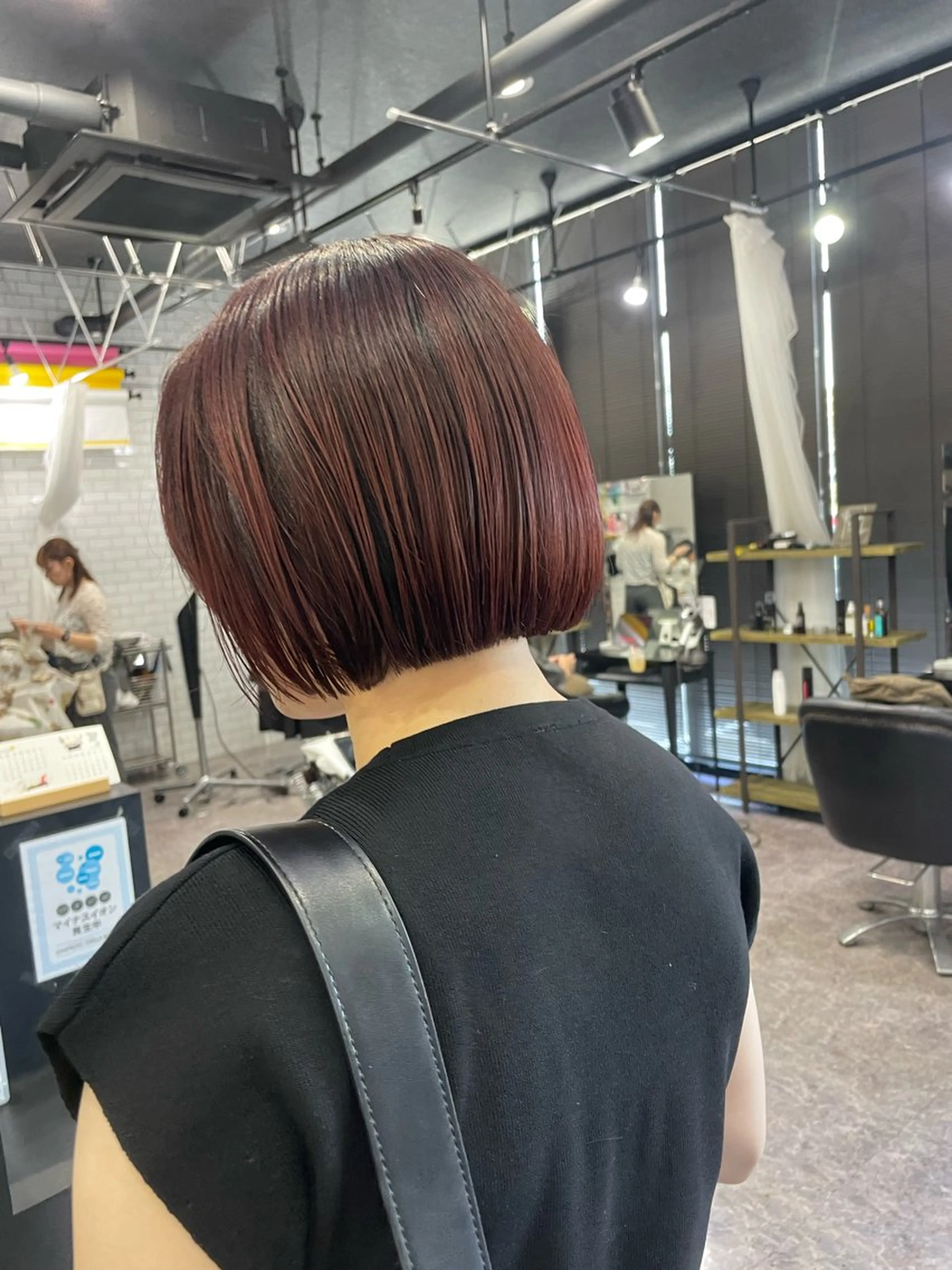 ミディアム カラー ヘアカラー 友滝 真菜美のヘアスタイル
