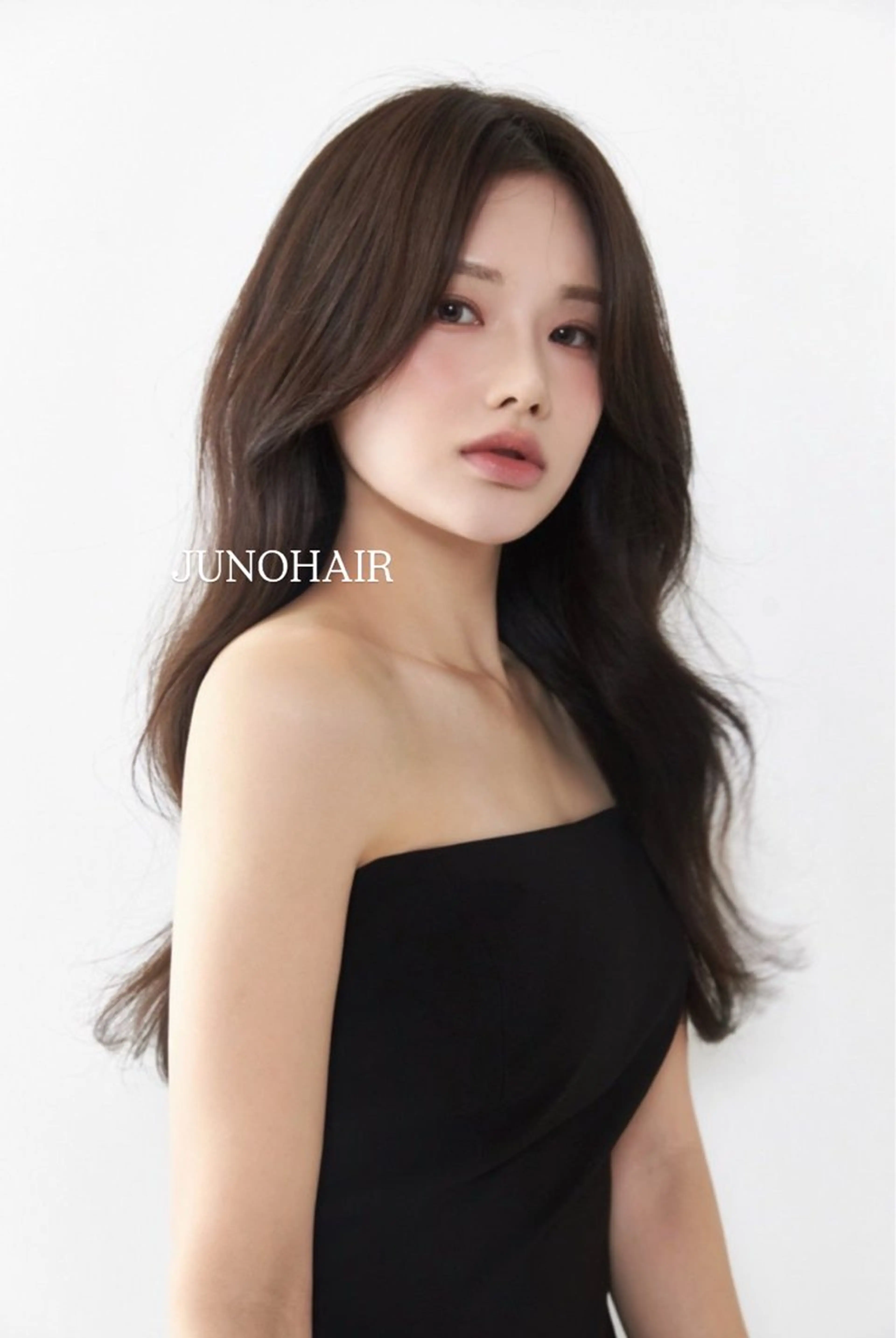 ロング カラー ブラウンカラー JUNO韓国ヘア MIAN.⋆𝜗𝜚のヘアスタイル