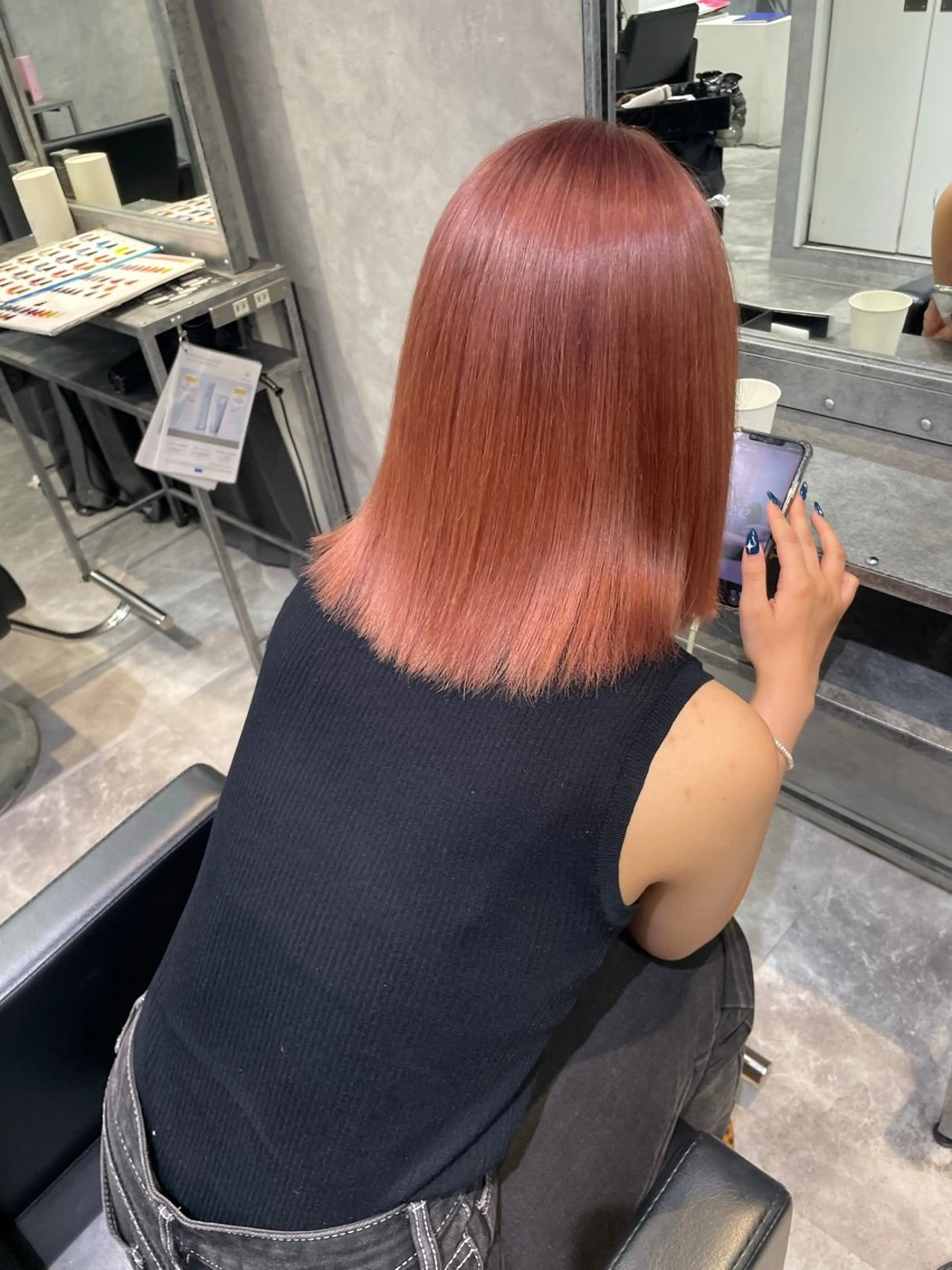 ミディアム ヘアカラー mimiiy fukaのヘアスタイル
