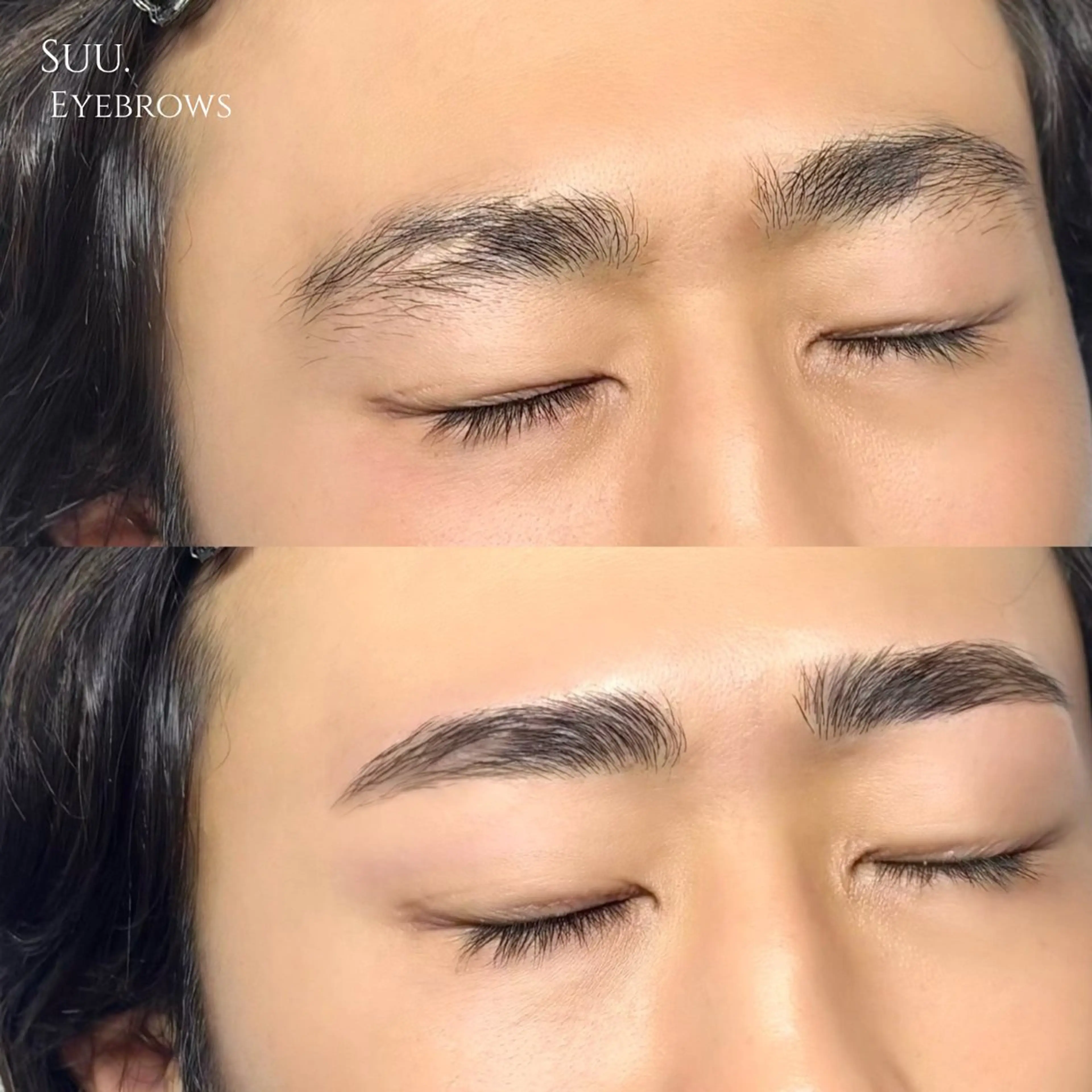 メンズ【王道垢抜けコース👑】垢抜け眉毛wax➕毛流れ矯正眉毛パーマ 毛抜き・仕上げメイク付◎の写真