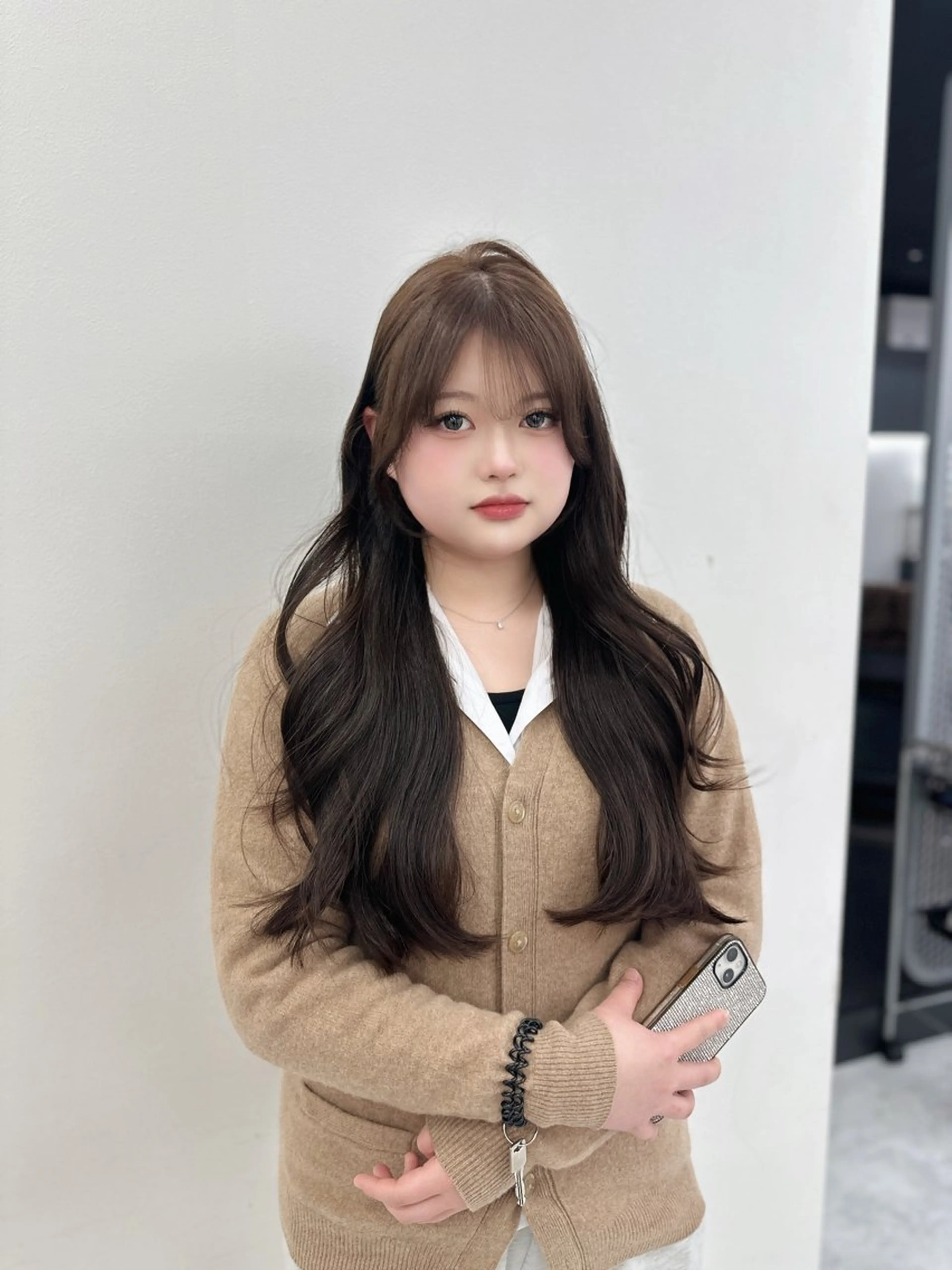 ロング カラー パーマ ヘアアレンジ メンズ キッズ ♥️韓国ヘア レイヤー♥️ゆりのヘアスタイル