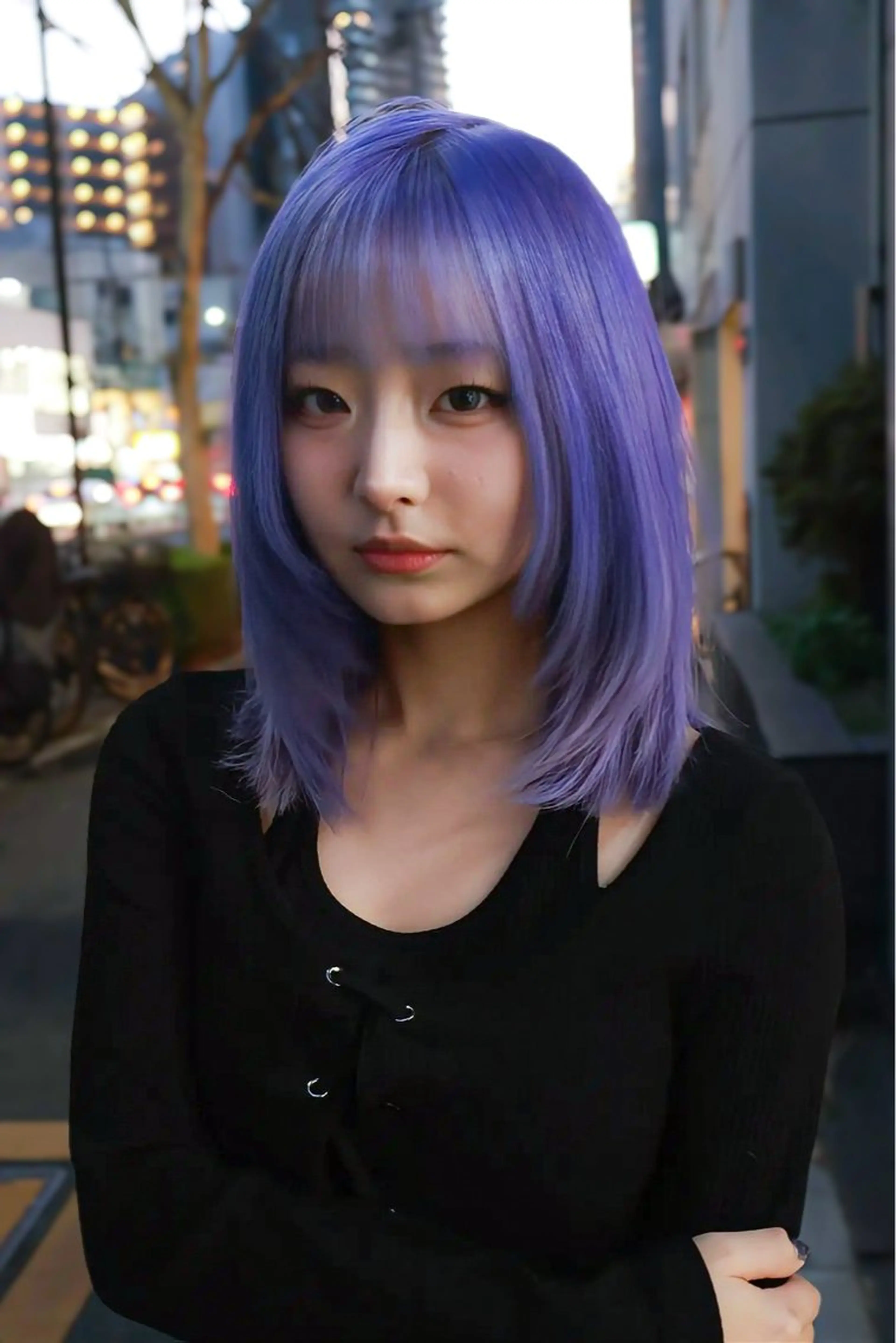 ミディアム カラー ヘアカラー ナチュラル・ハイトー ン🏆HINOKIのヘアスタイル