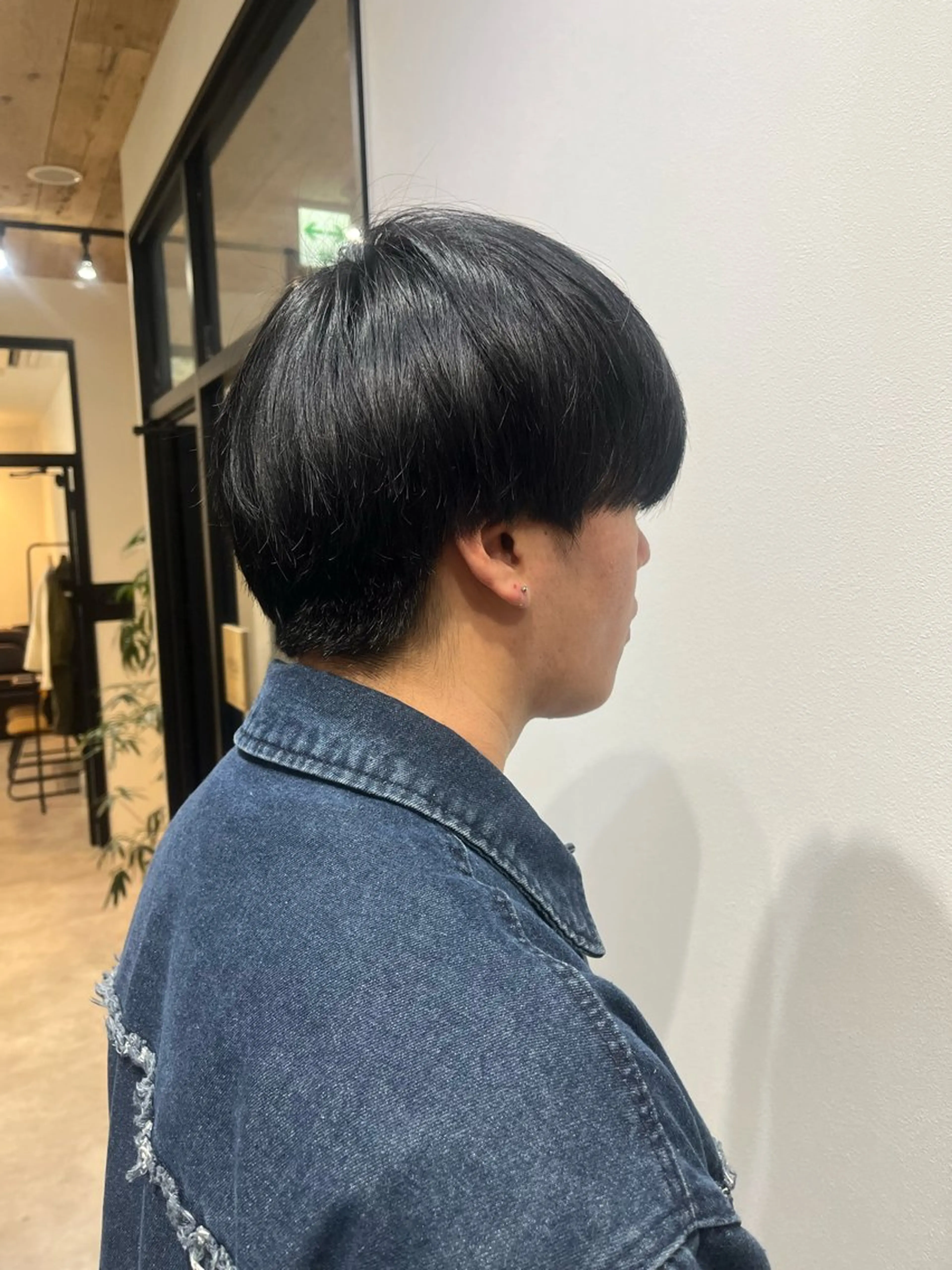 ショート カラー メンズ 黒髪 ブルーカラー ブルーブラック ヘアカラー トリートメント 🫧ぷる艶カラー🫧 Yuubi🦩のヘアスタイル