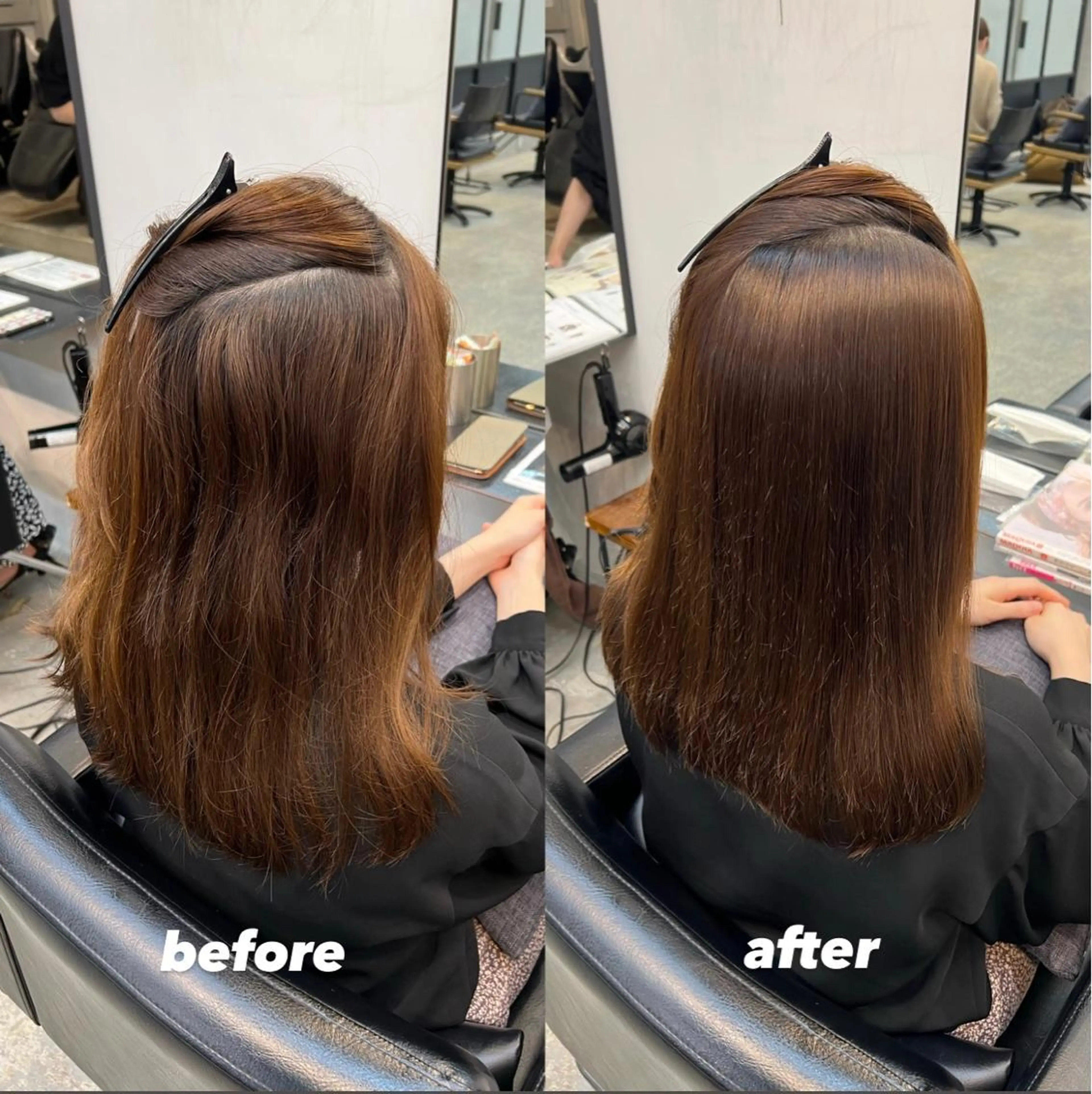 ロング 縮毛矯正 吉川 陽菜のヘアスタイル