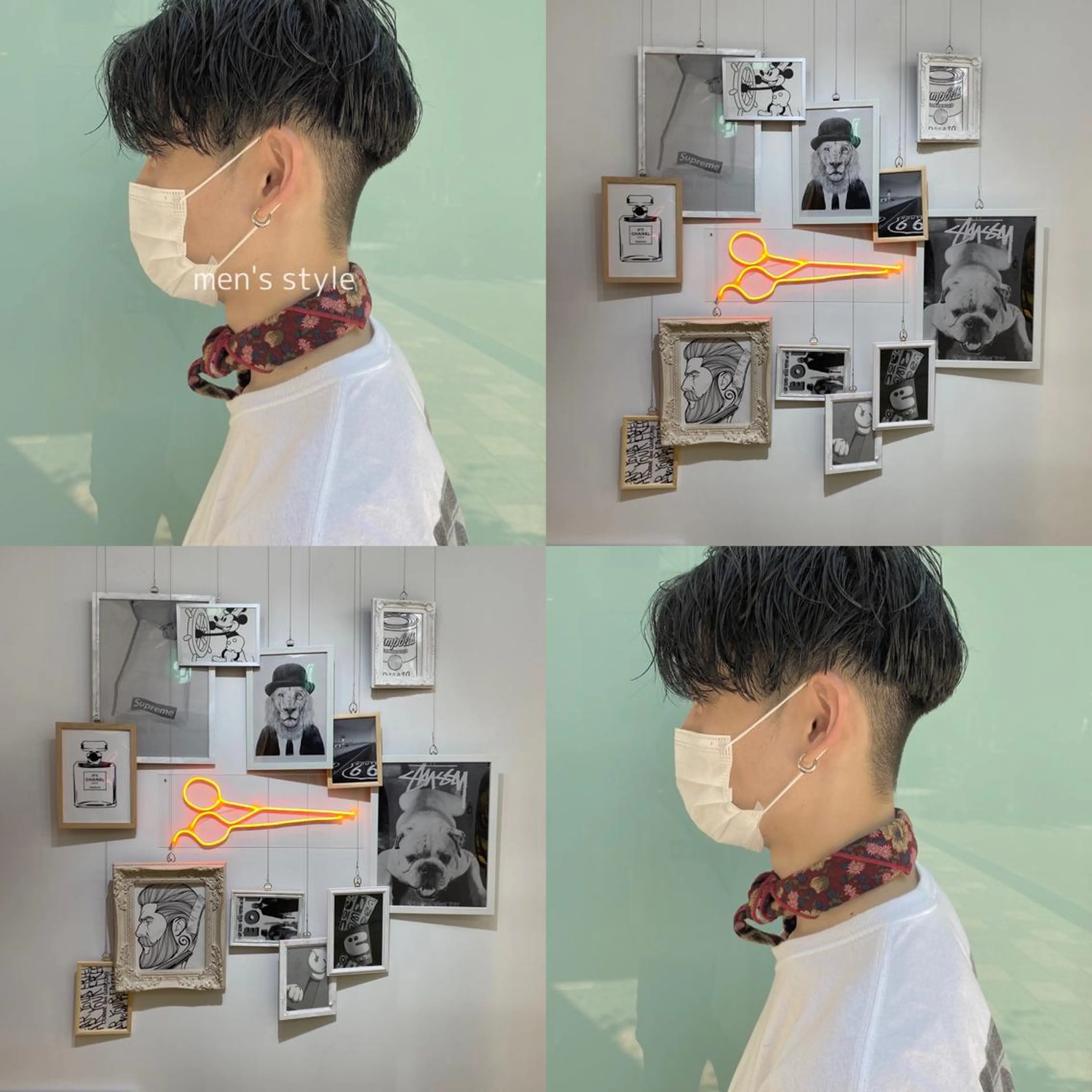 ショート メンズ カット CLUTCH天王寺 西藤遥河のヘアスタイル