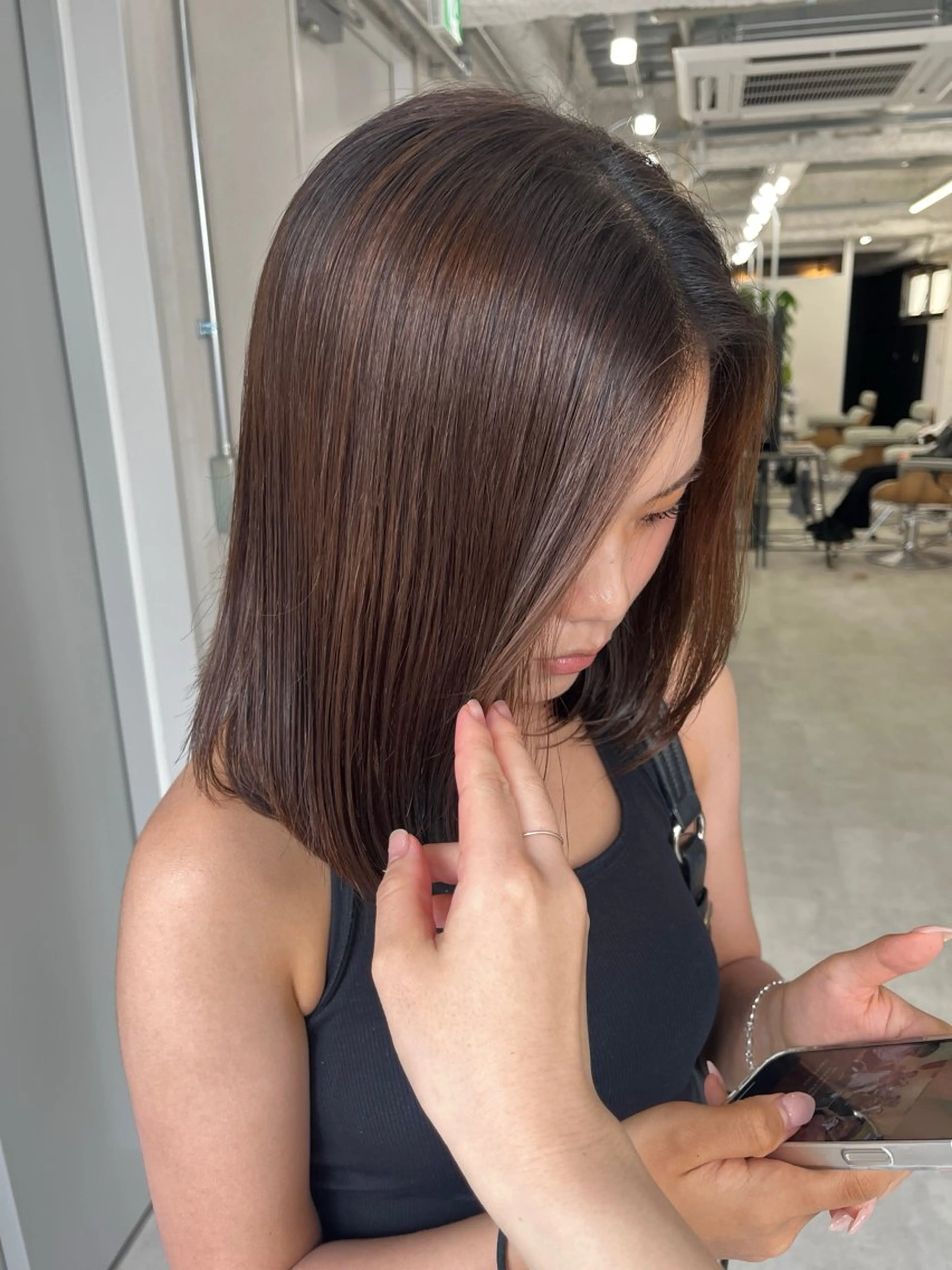 【広告で話題の髪質改善】カット+シルク髪トリートメント+カラー21000⇒18700の写真