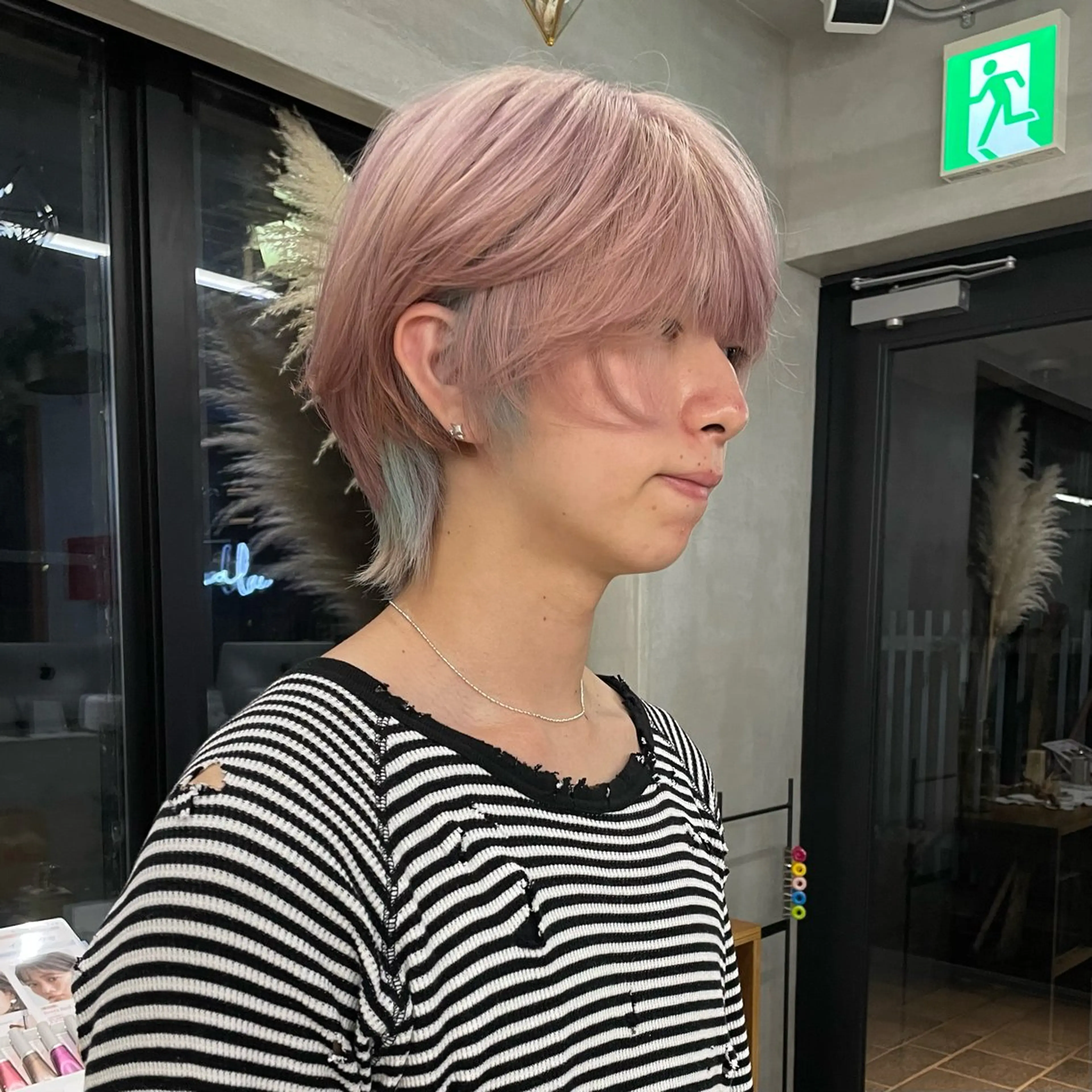 カラー メンズ マッシュ デザインカラー ヘアカラー 【ブリーチ特化】 イマダナツミのヘアスタイル