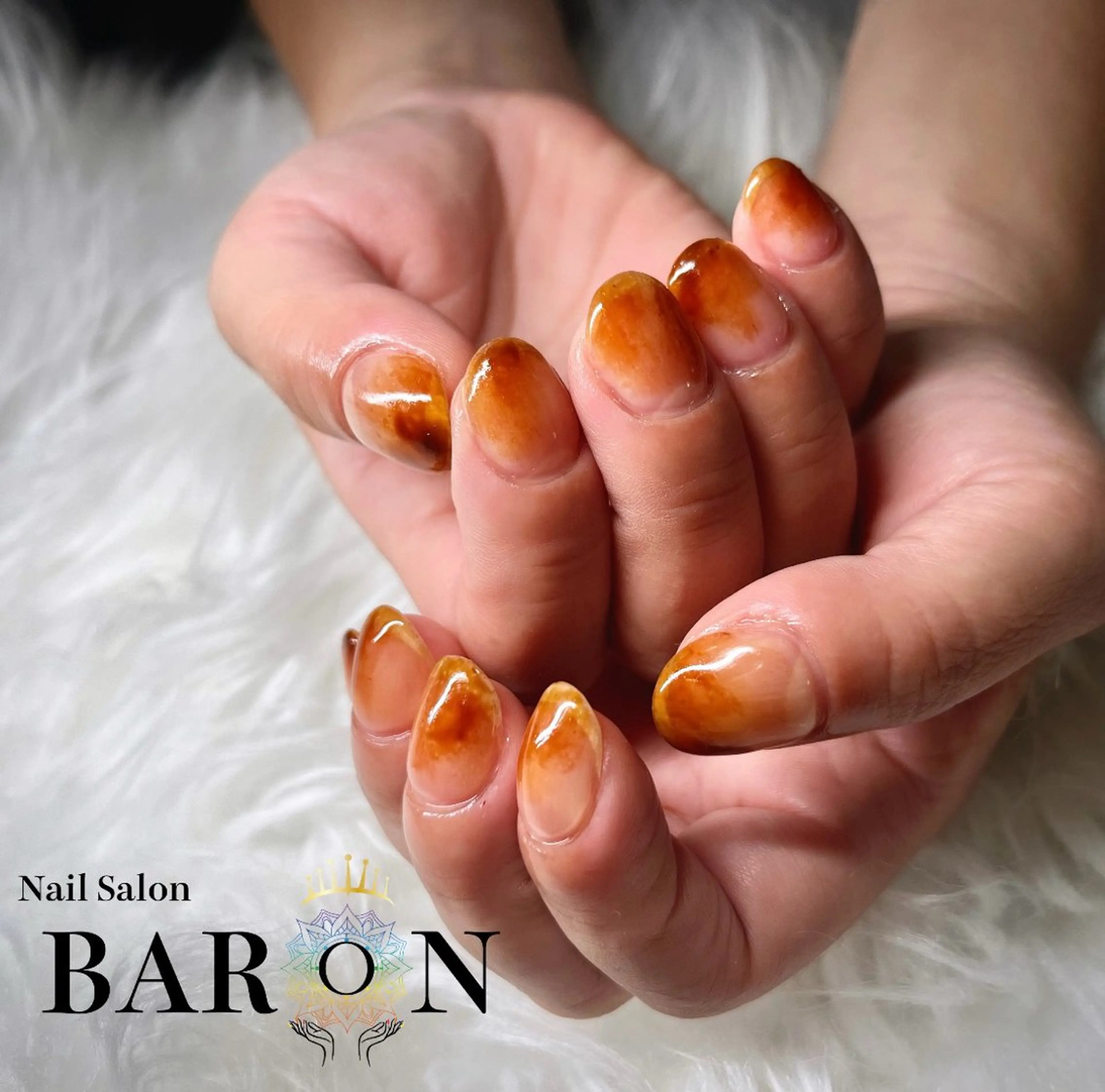 ネイル ニュアンスネイル ハンドネイル ☆SAKI☆ BARON 店長のネイルデザイン