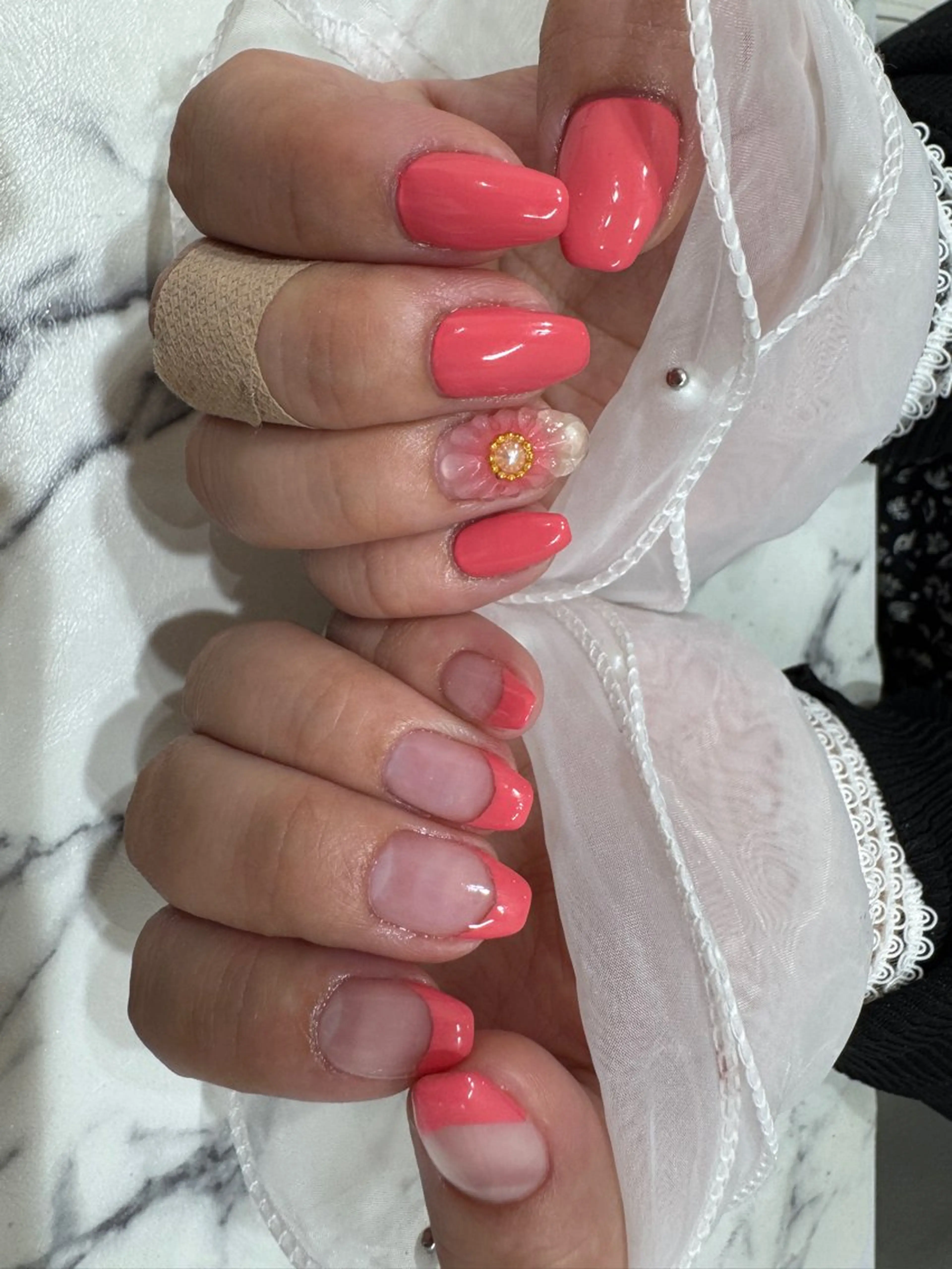 ネイル ぷっくりネイル 春ネイル La・mer VENUS所属・La・mer VENUSあおいのネイルデザイン