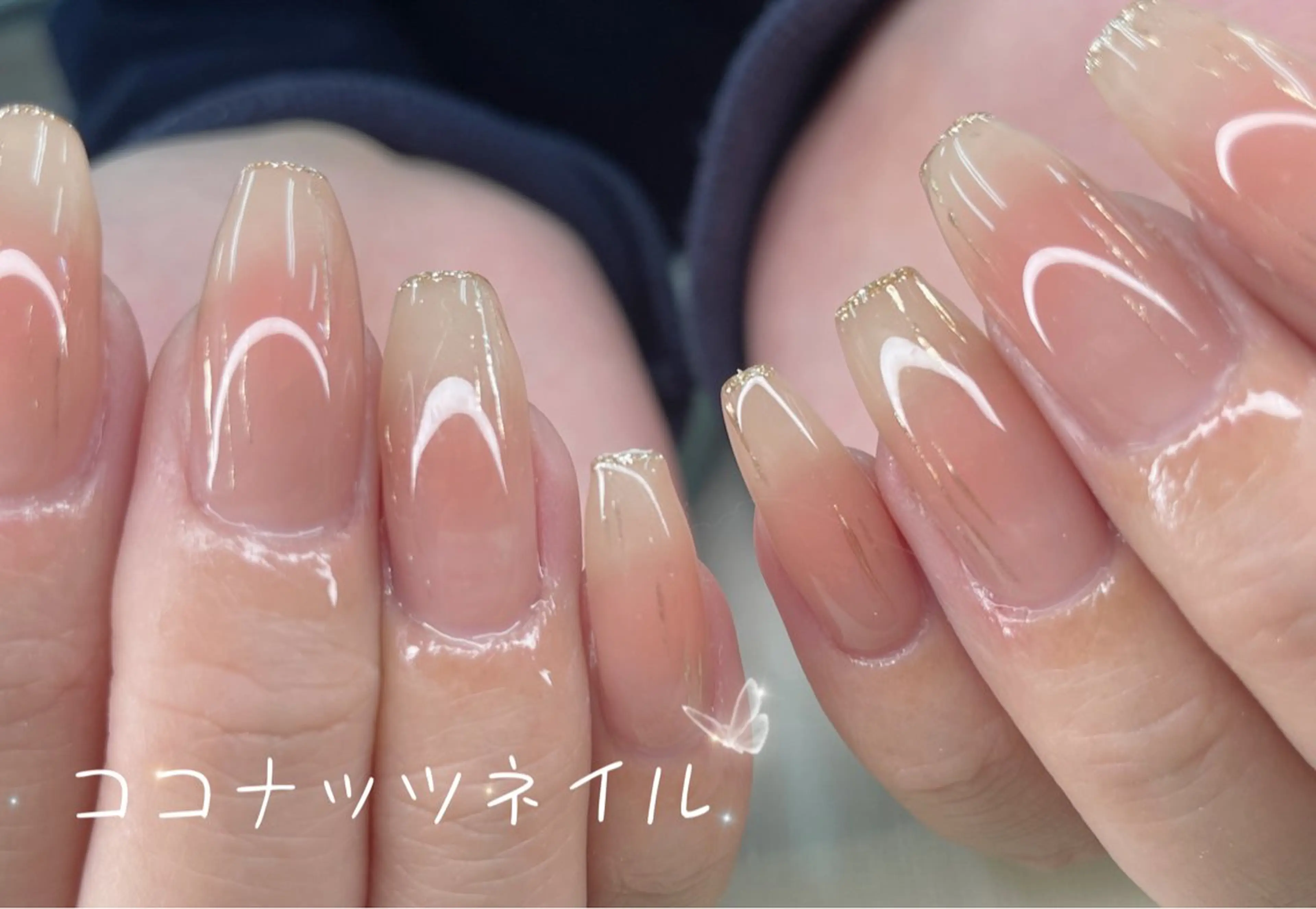 ネイル べっ甲ネイル フレンチネイル キラキラネイル マグネットネイル 大理石ネイル(マーブル) ハンドネイル 神田 ココナッツのネイルデザイン
