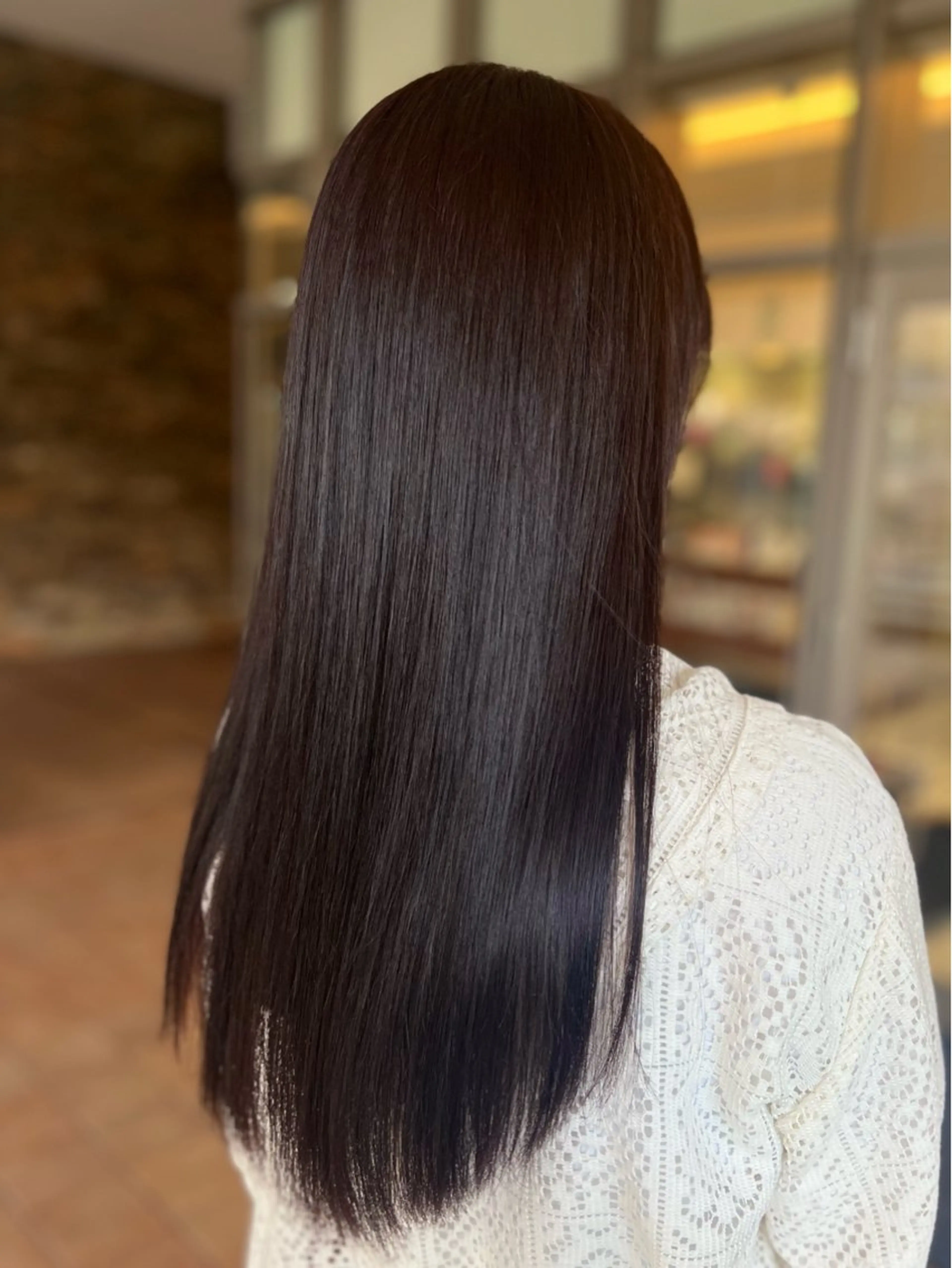 ロング カラー ブラウンカラー ピンクカラー カット ヘアカラー 🫧艶カラー 🫧Rione.のヘアスタイル