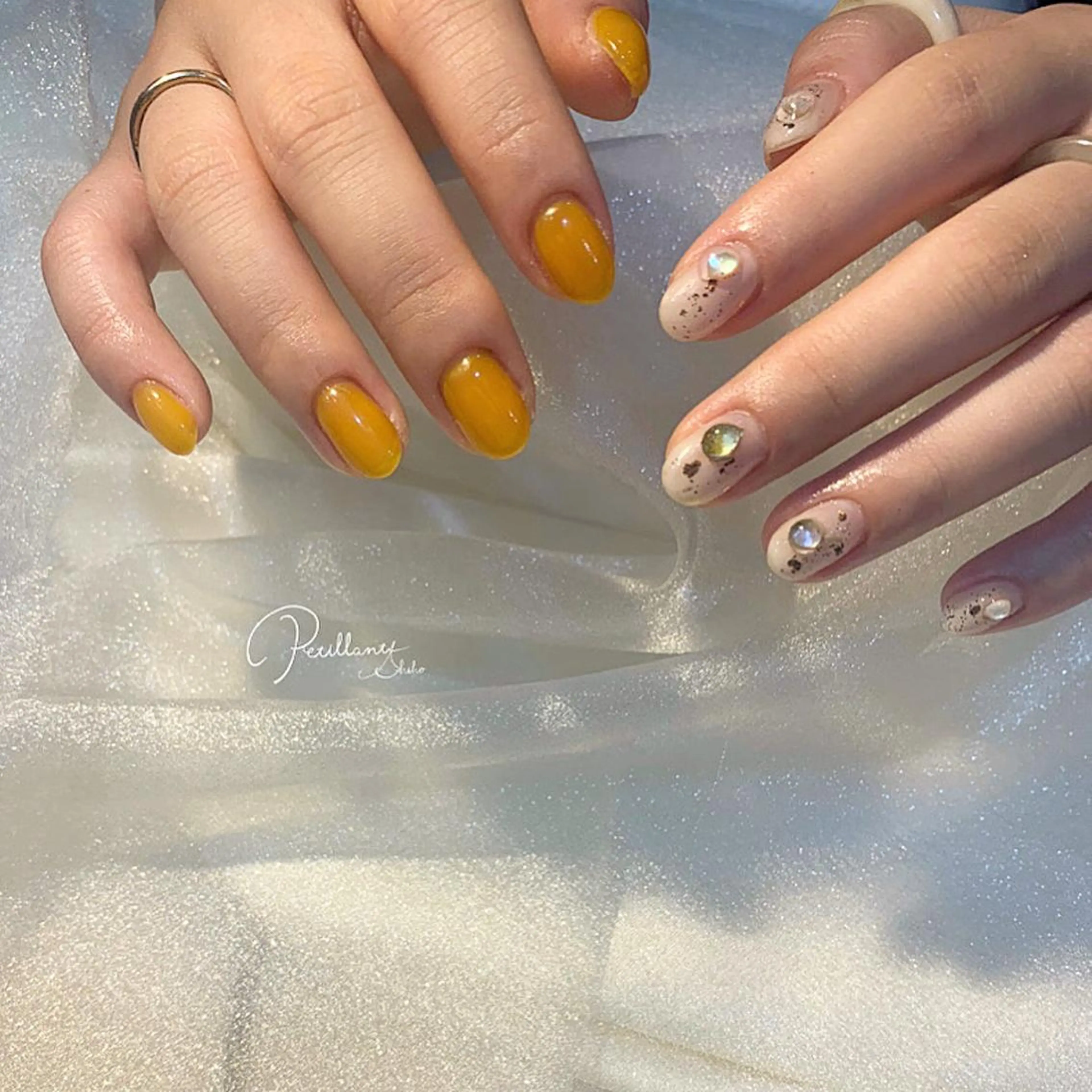 ネイル ゆびのさき所属・shiho /Petillantのネイルデザイン