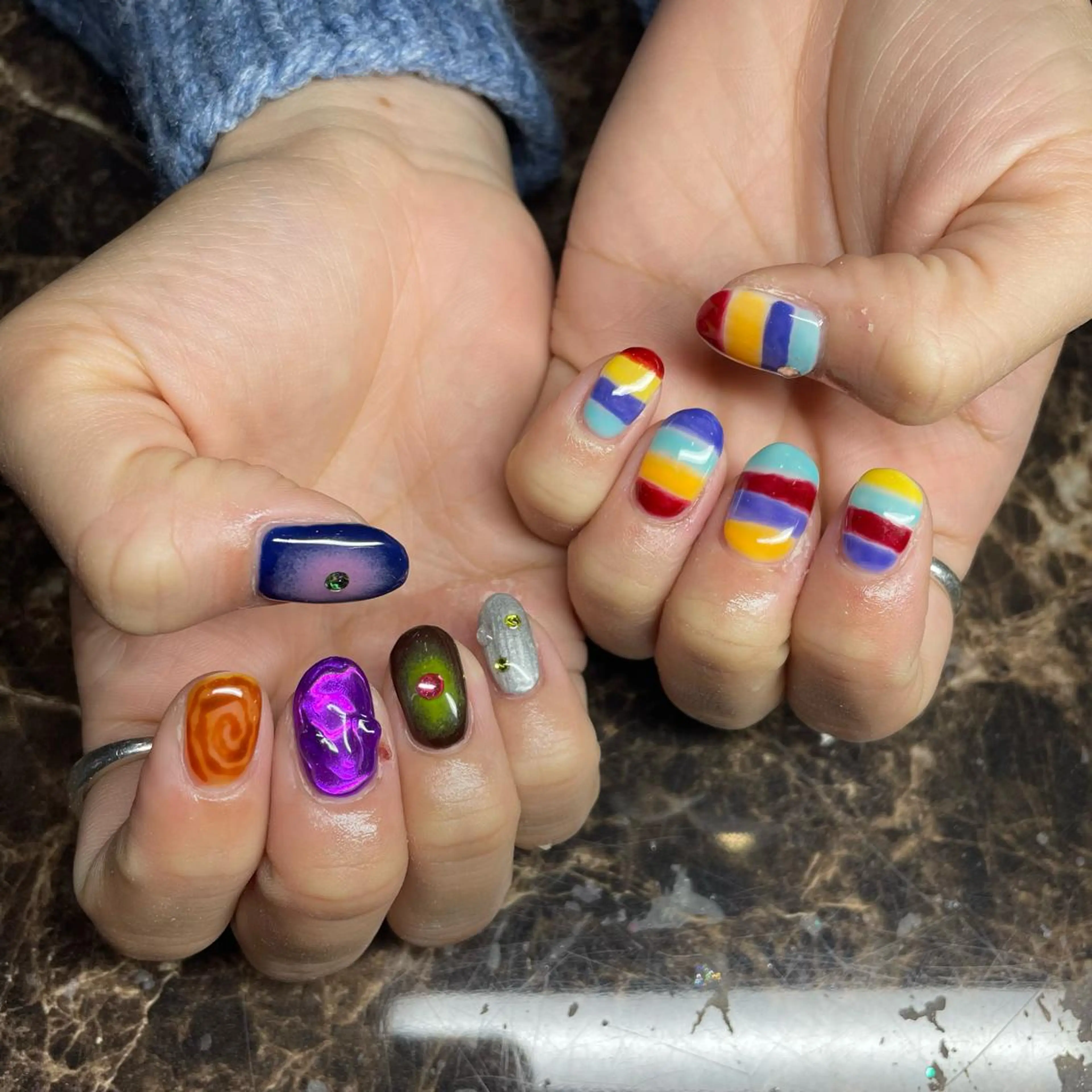 ネイル ハンドネイル IROHA Nail 堺雛薫のネイルデザイン