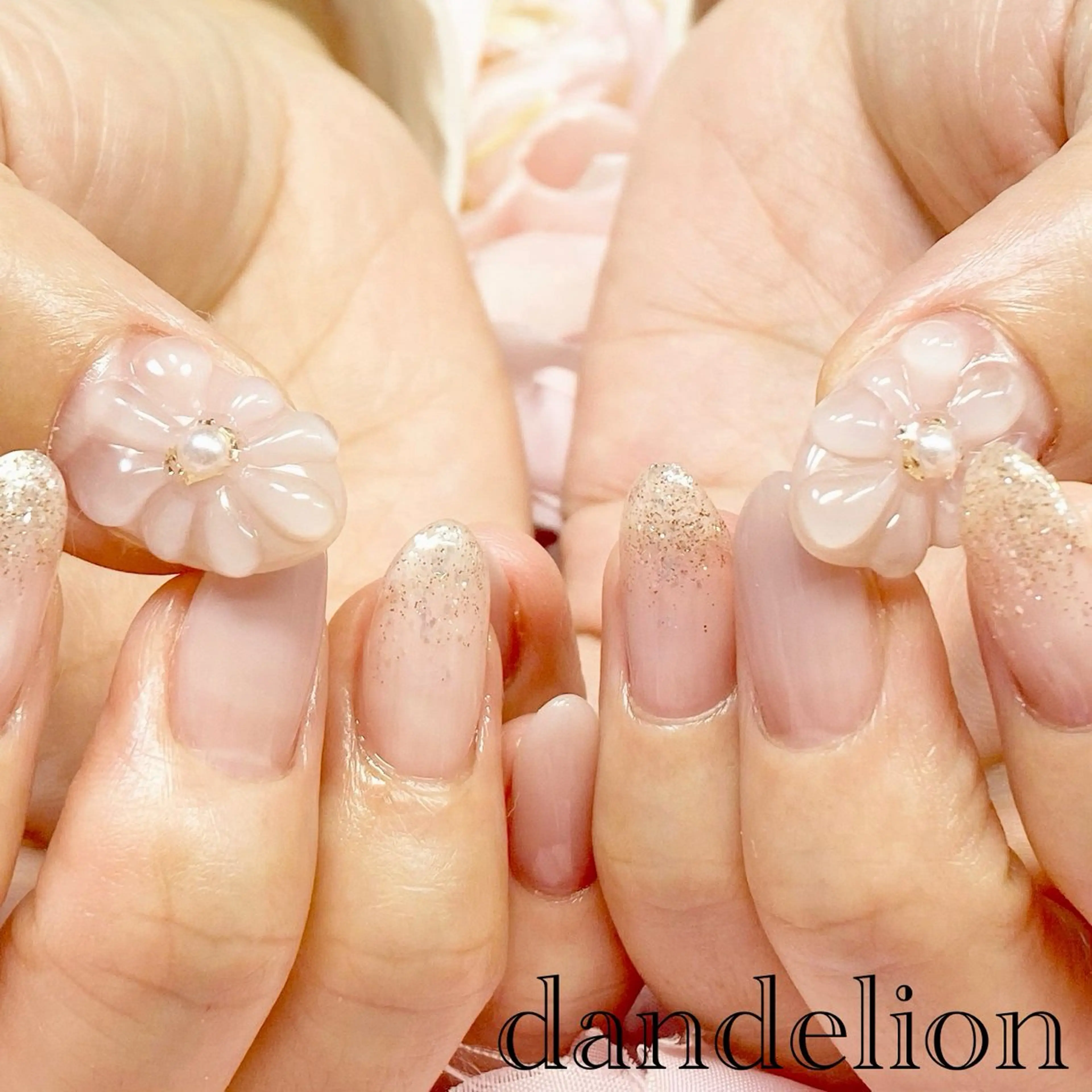 ネイル ハンドネイル ハンドケア dandelion ダンデライオンのネイルデザイン