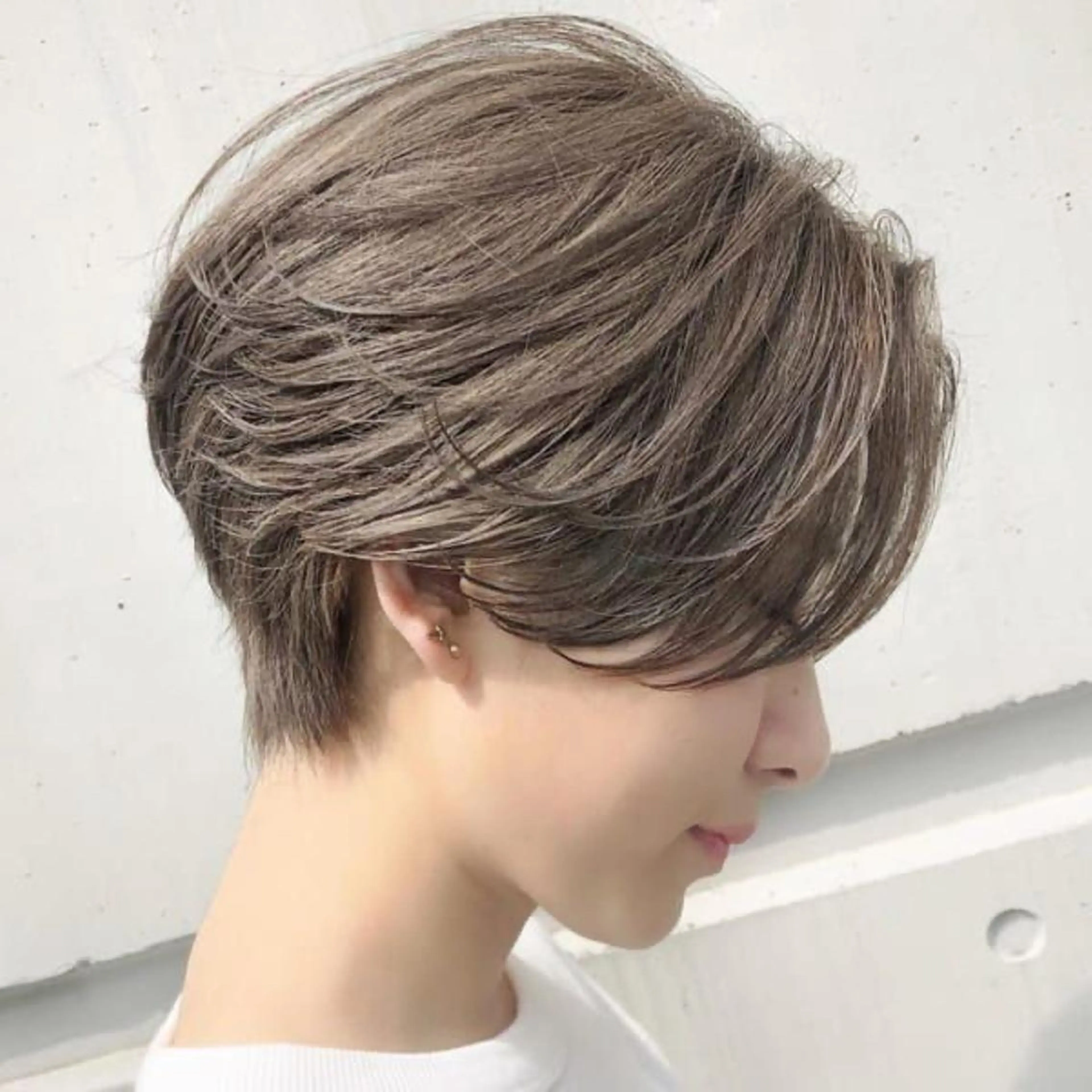 ショート 心斎橋/艶ハイトーン TIELシュン💘のヘアスタイル