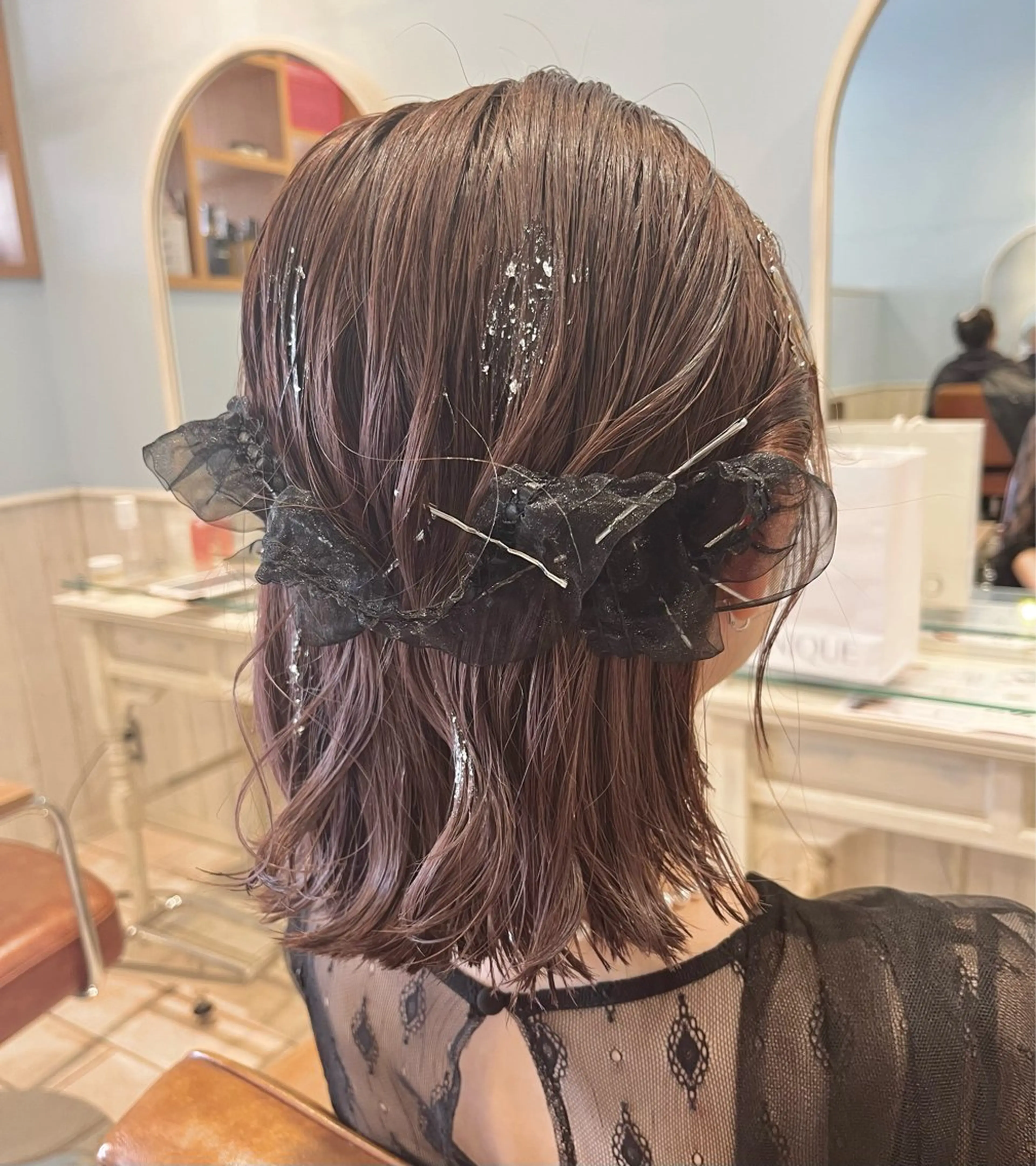 ショート ヘアアレンジ ボブ 谷本 萌のヘアスタイル