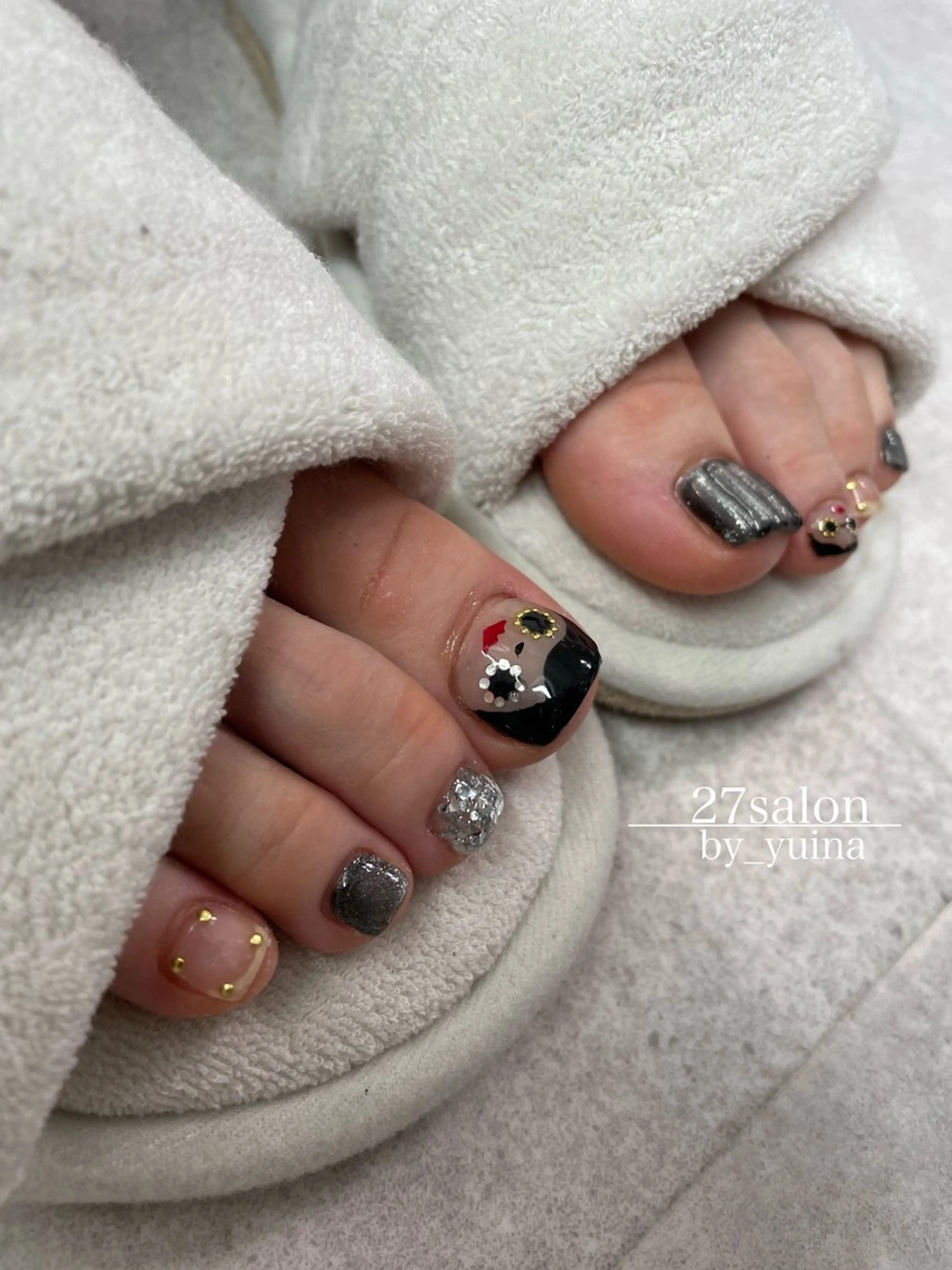 ネイル フットネイル 27salon yuinaのネイルデザイン