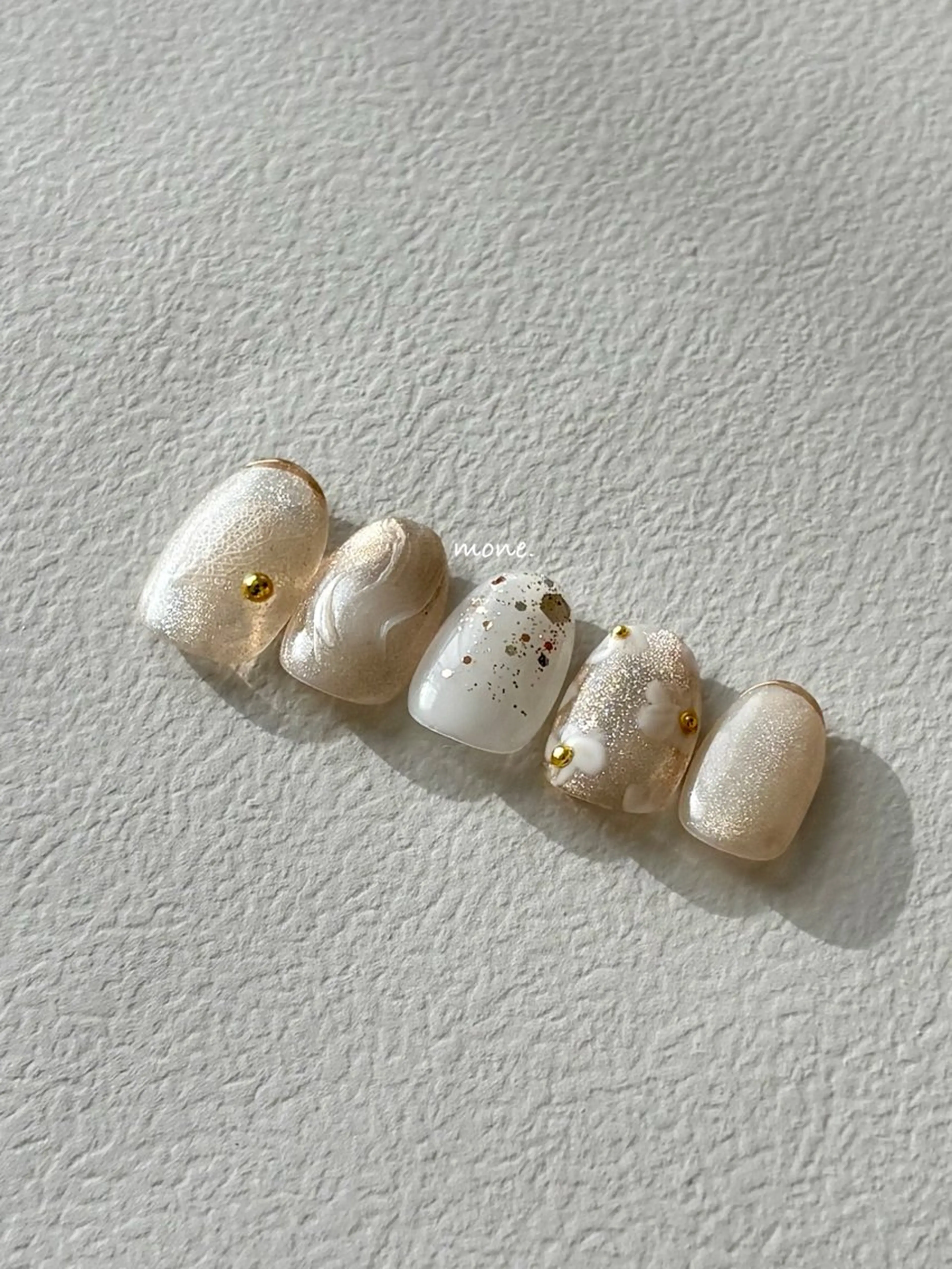 【人気‼︎】アジサイネイルwhiteの写真
