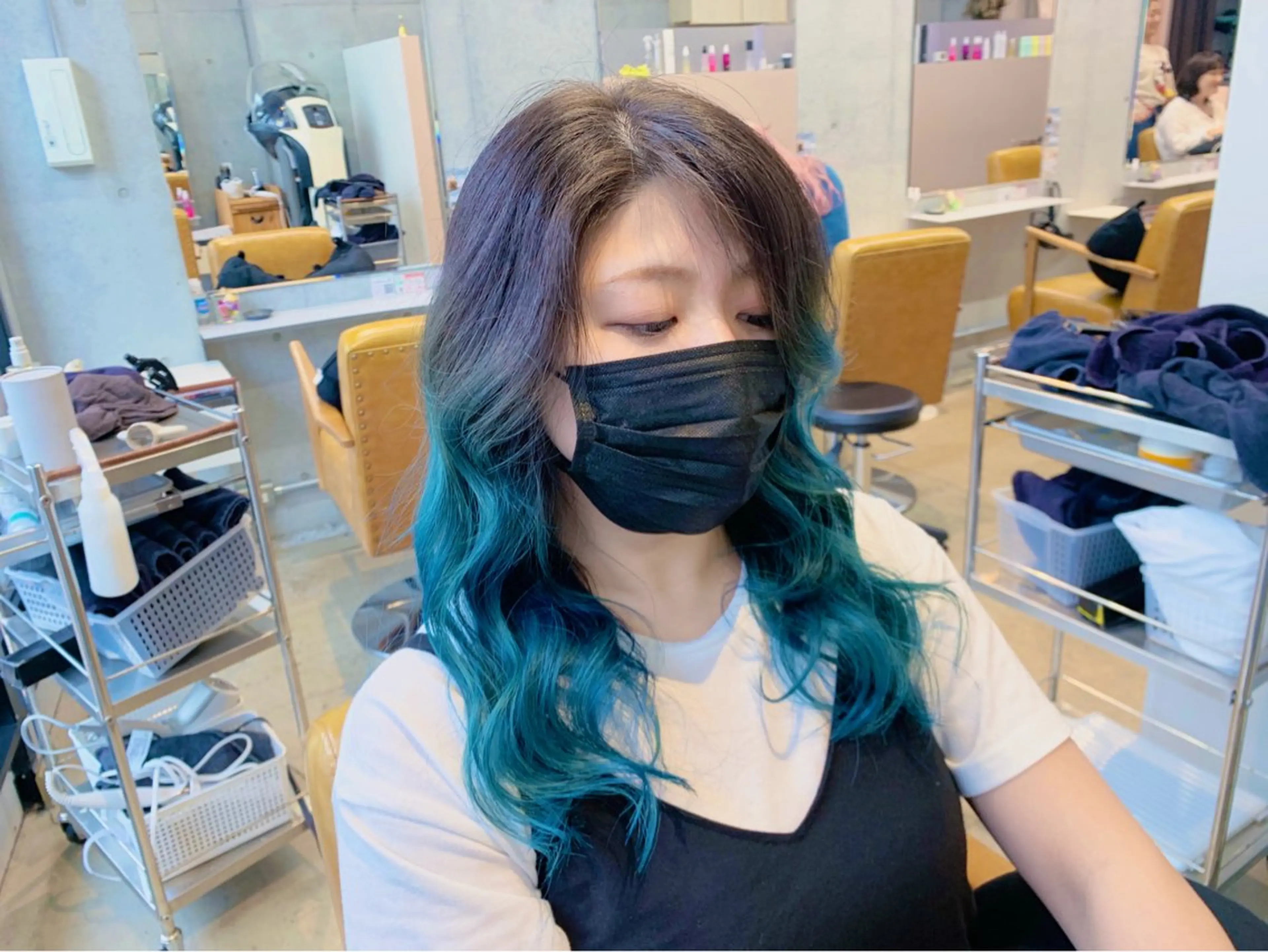 ロング カラー ルーツカラー/ レイヤーカット/井川のヘアスタイル