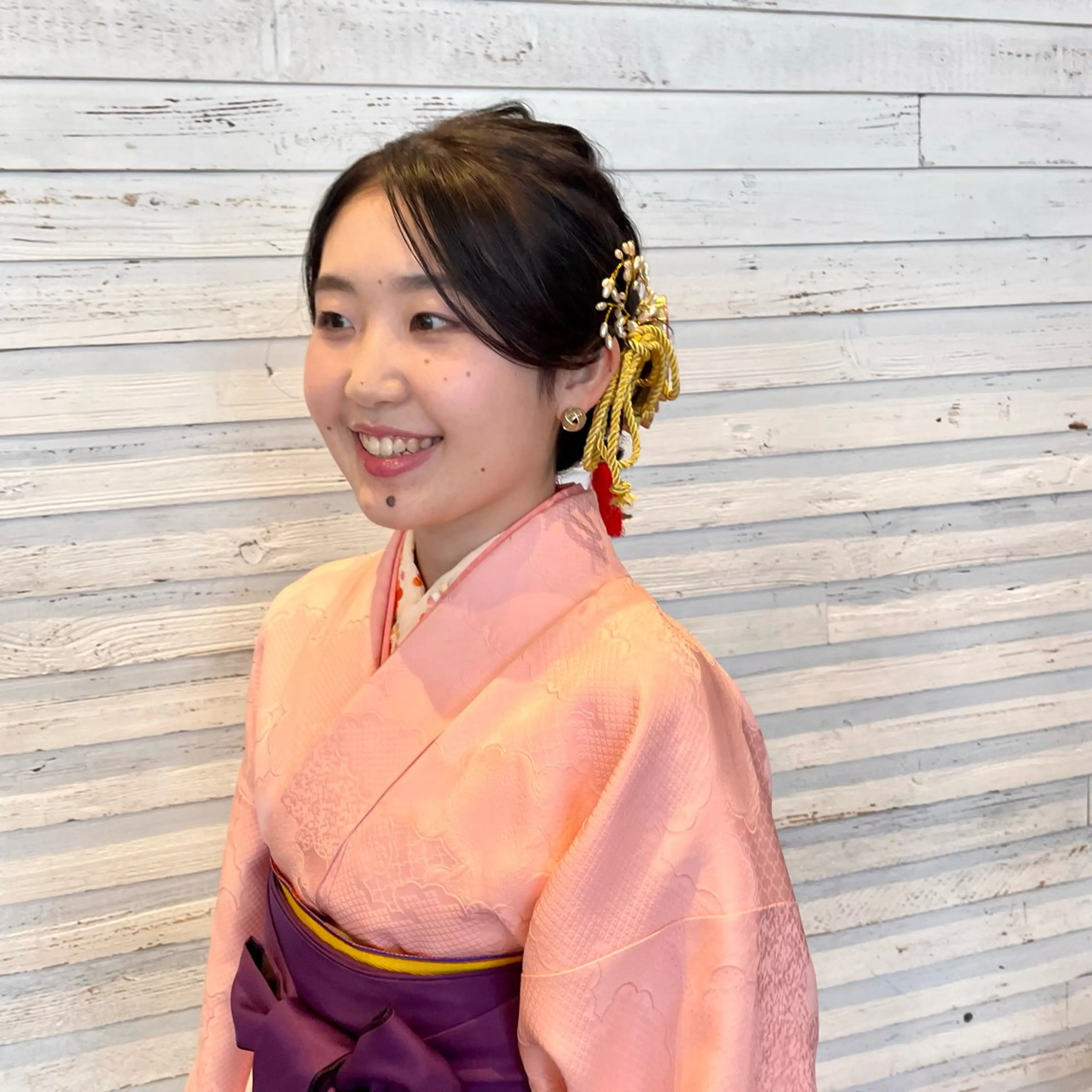 ミディアム ヘアセット 為近日向子🐥暖色 💘顔周りカット🌈のヘアスタイル