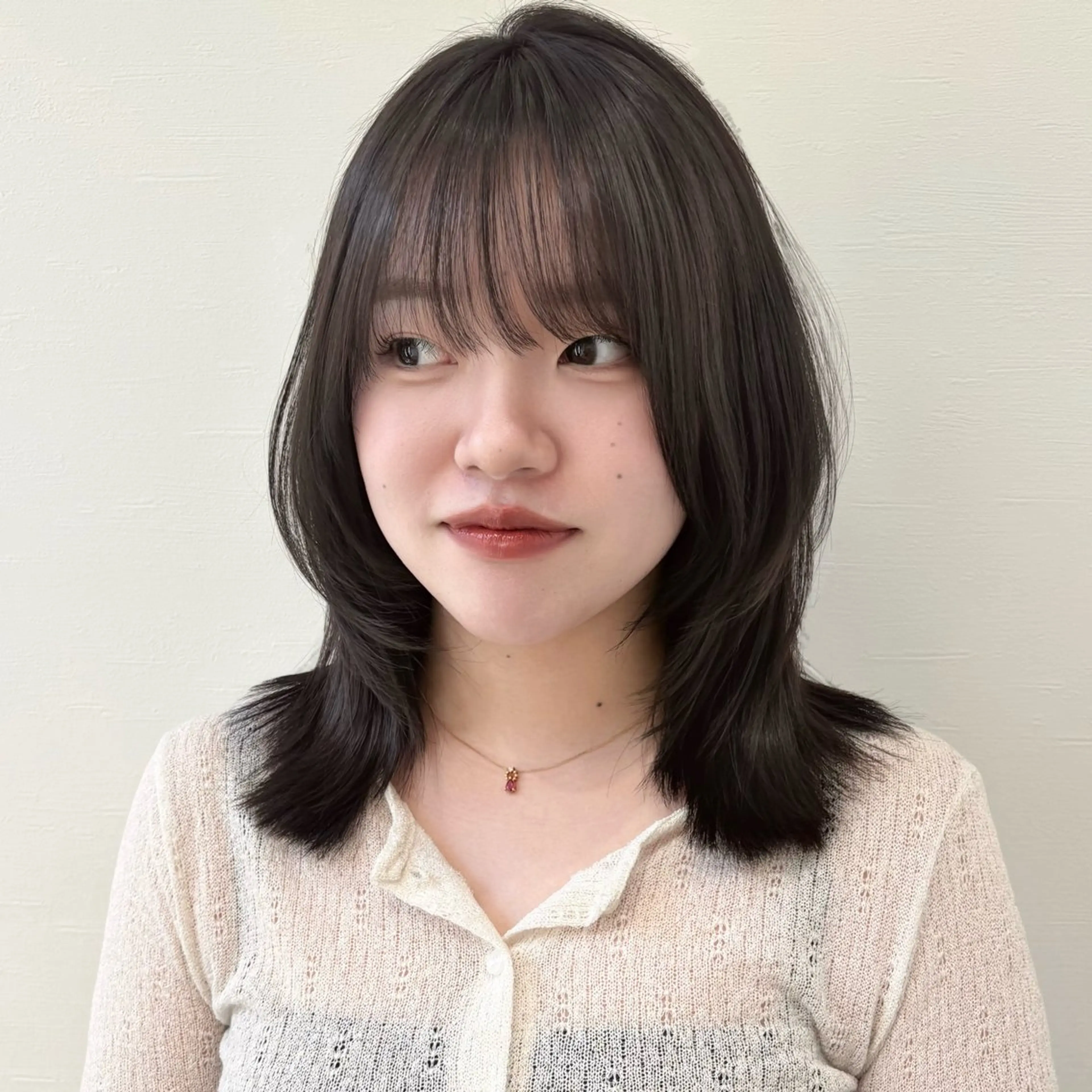 ミディアム 似合わせ前髪/ 小顔カット🎀そうのヘアスタイル