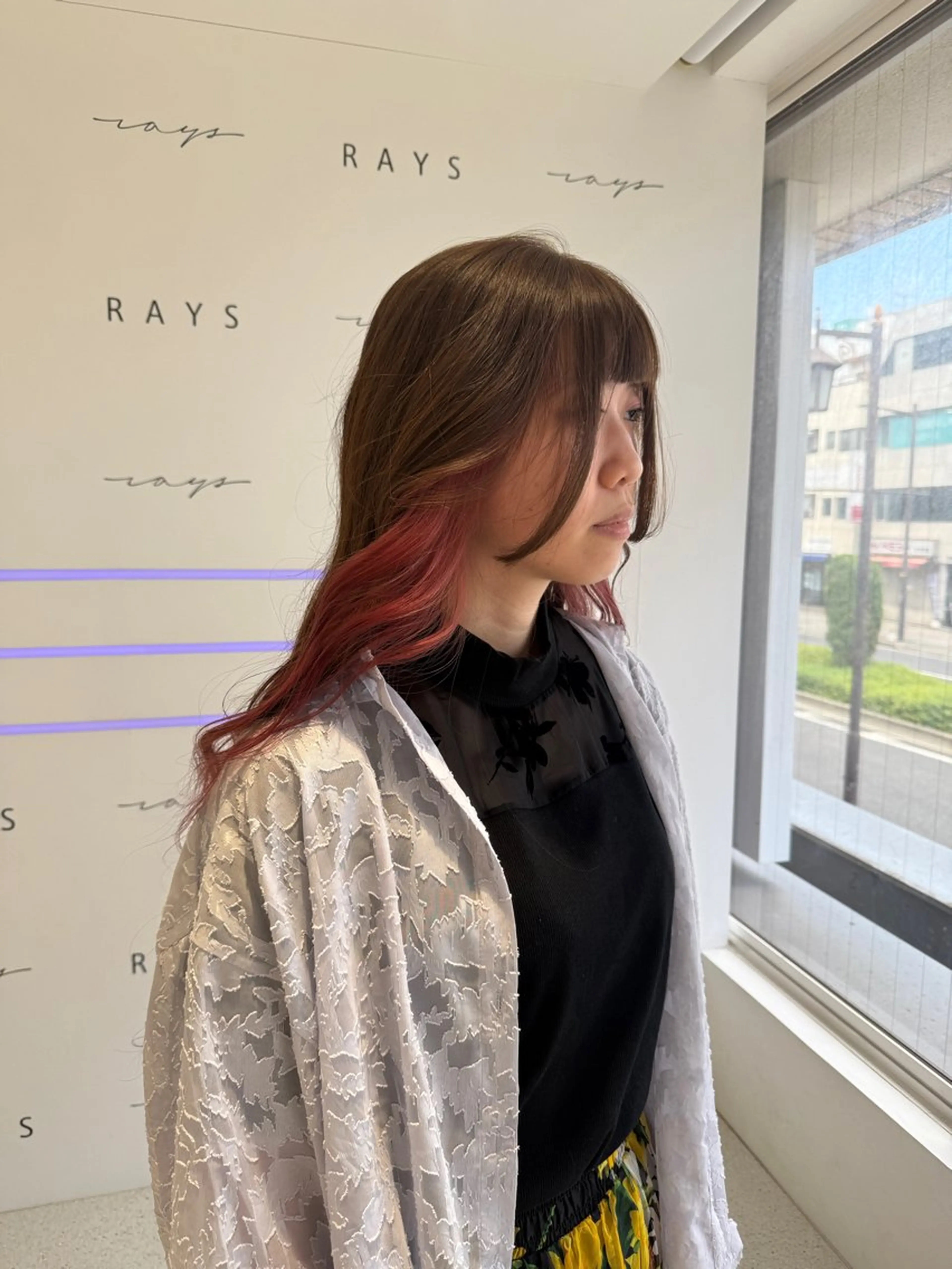 ロング カラー ブラウンカラー イヤリングカラー ピンクカラー ヘアカラー 🪱BAROQUE anzu📛のヘアスタイル